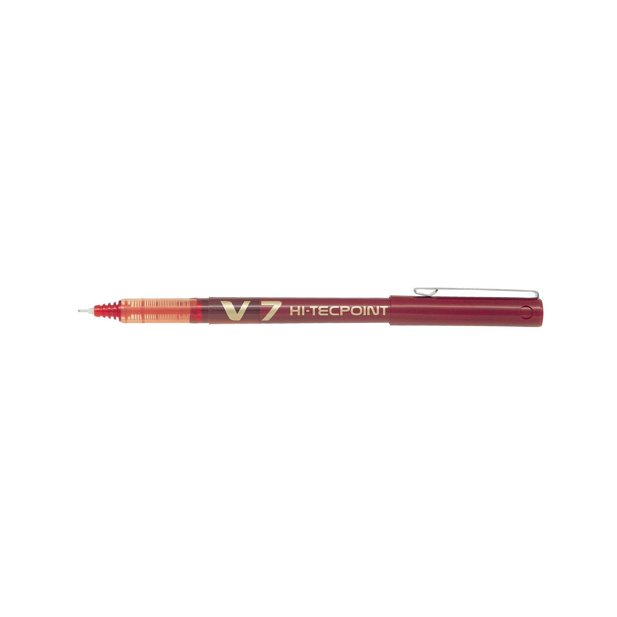 PILOT V7 ROLLERBALL LIQ INK RED PK12