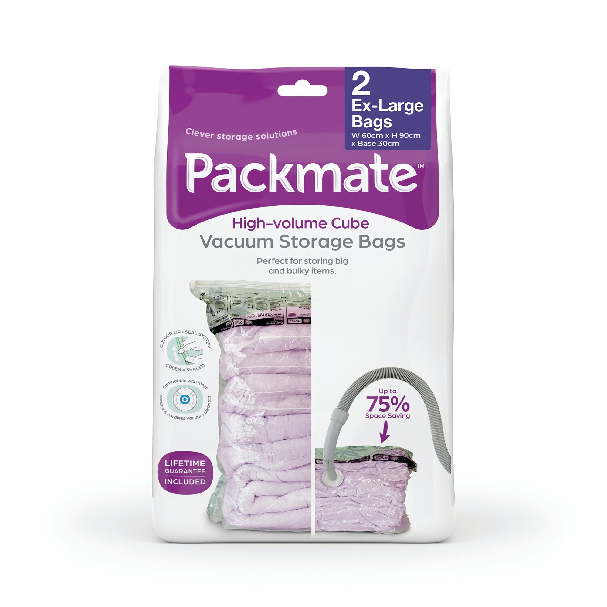PACKMATE XL VOL VAC STORAGE BAGS PK2