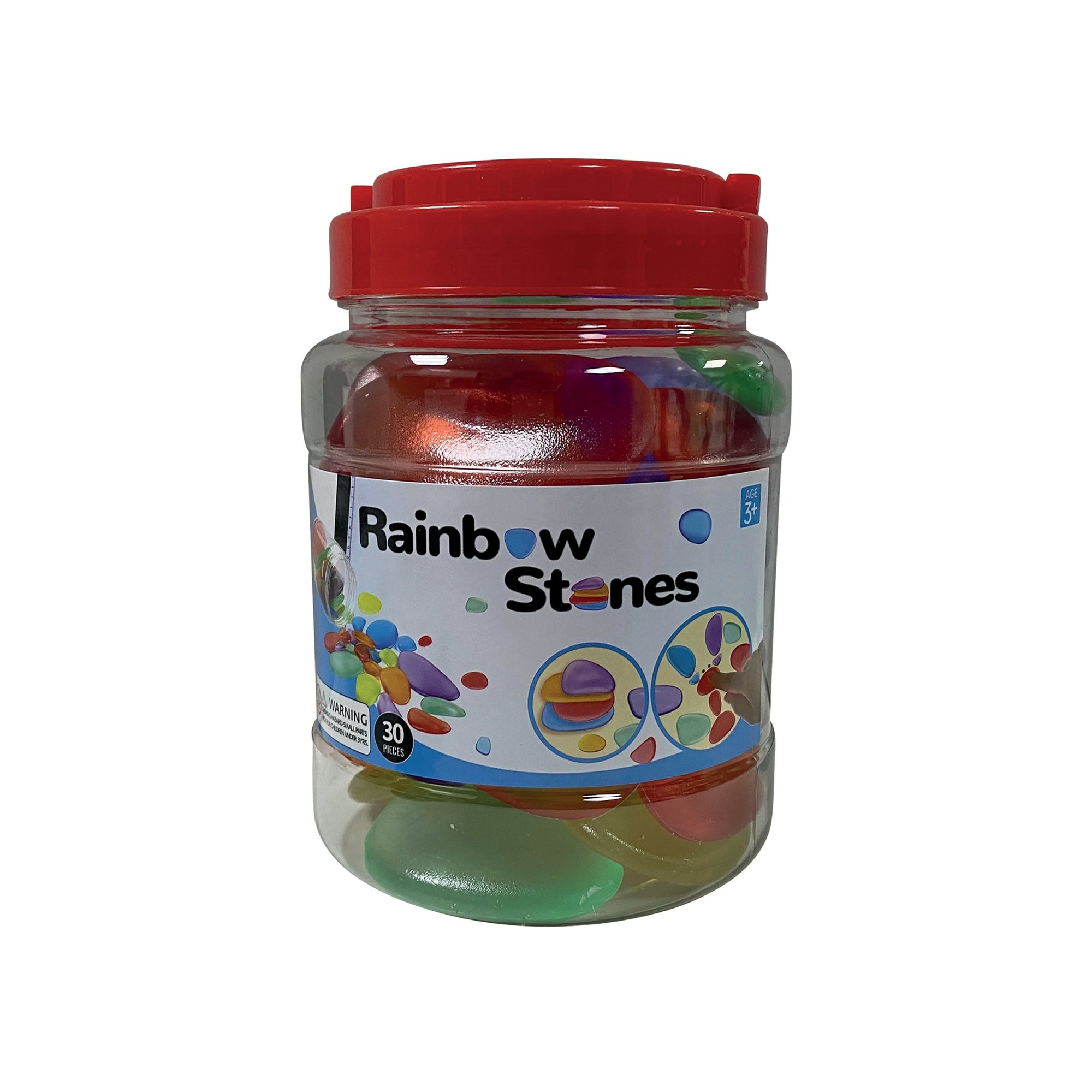 ACRYLIC PEBBLES ASSORTED PK30