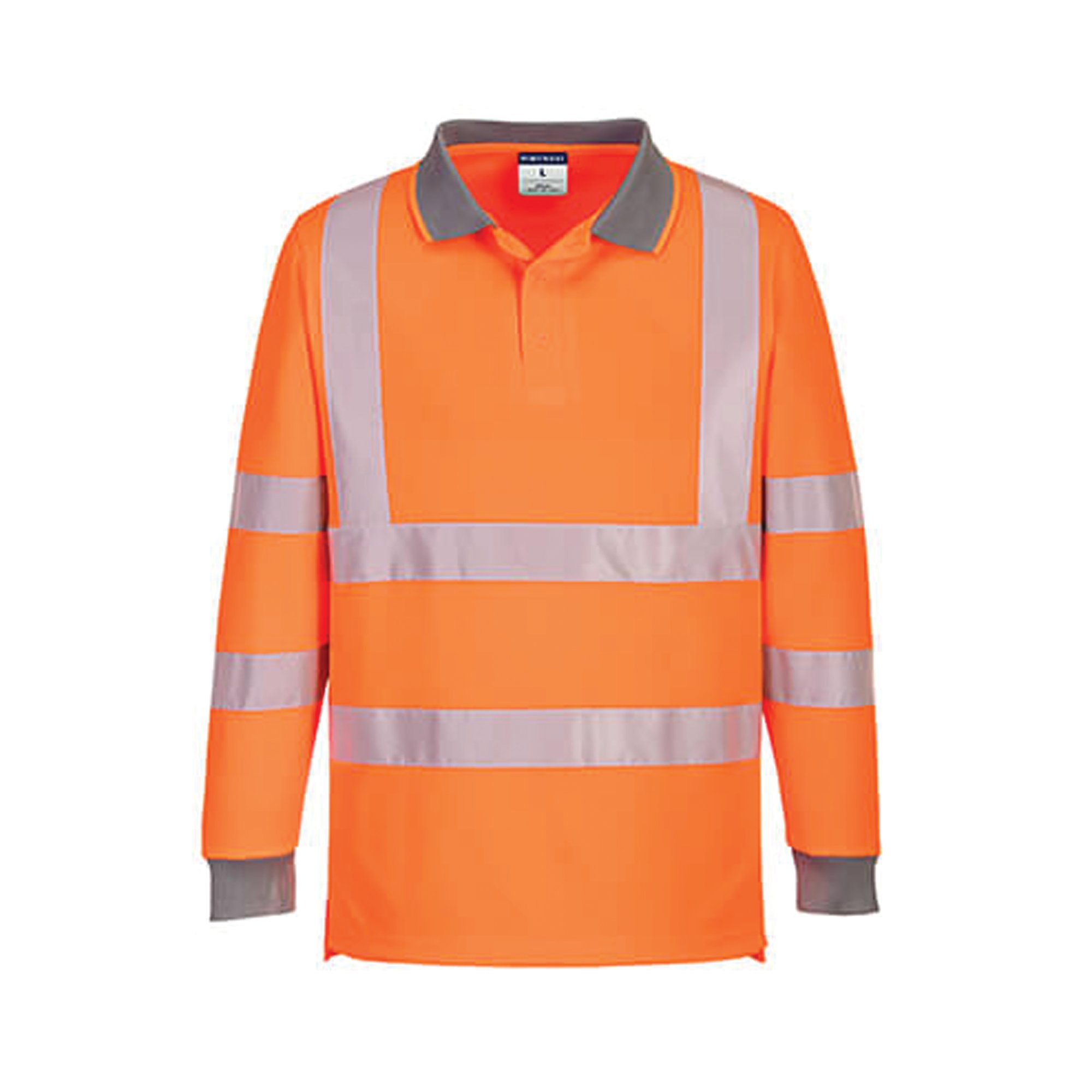 ECO HI VIS POLO L/S ORG L PK6