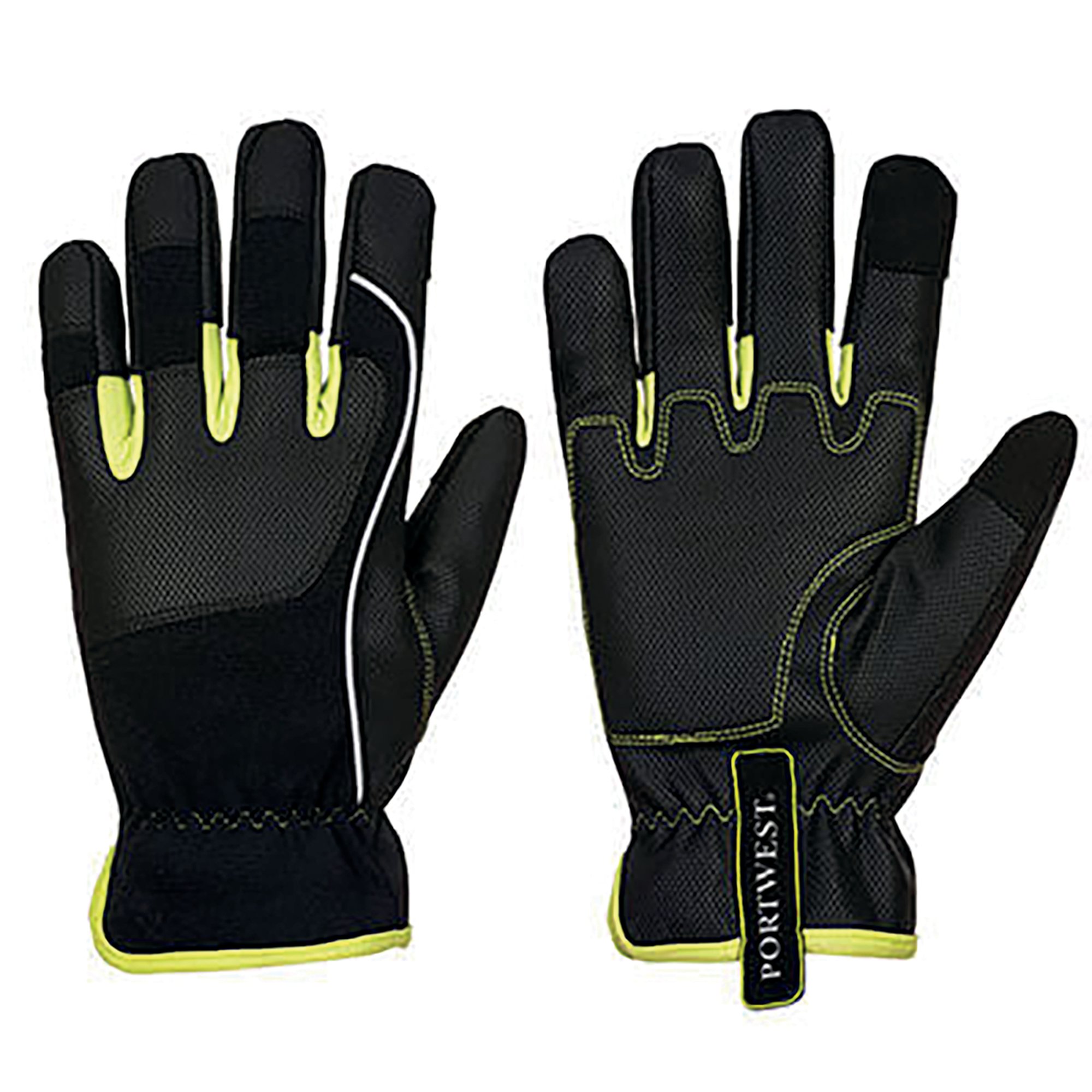 PW3 TRADE GLOVE 1PR BLK/YLW 2XL PK12