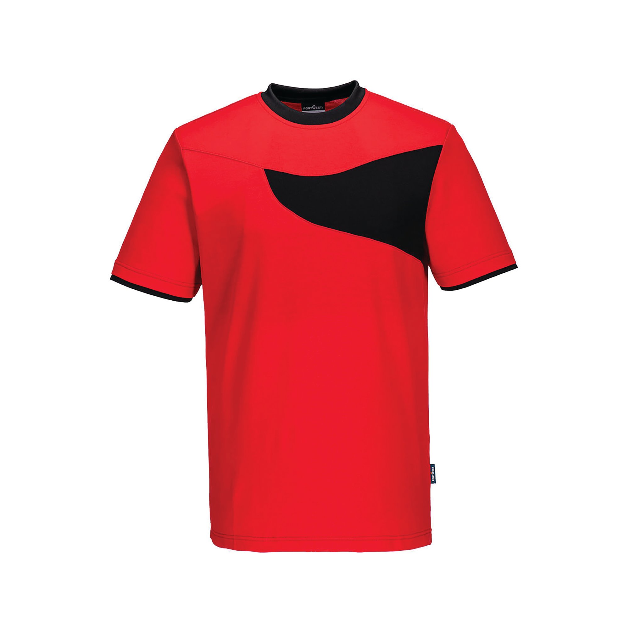 PW2 CTN COMF T-SHIRT S/S RED/BLK S