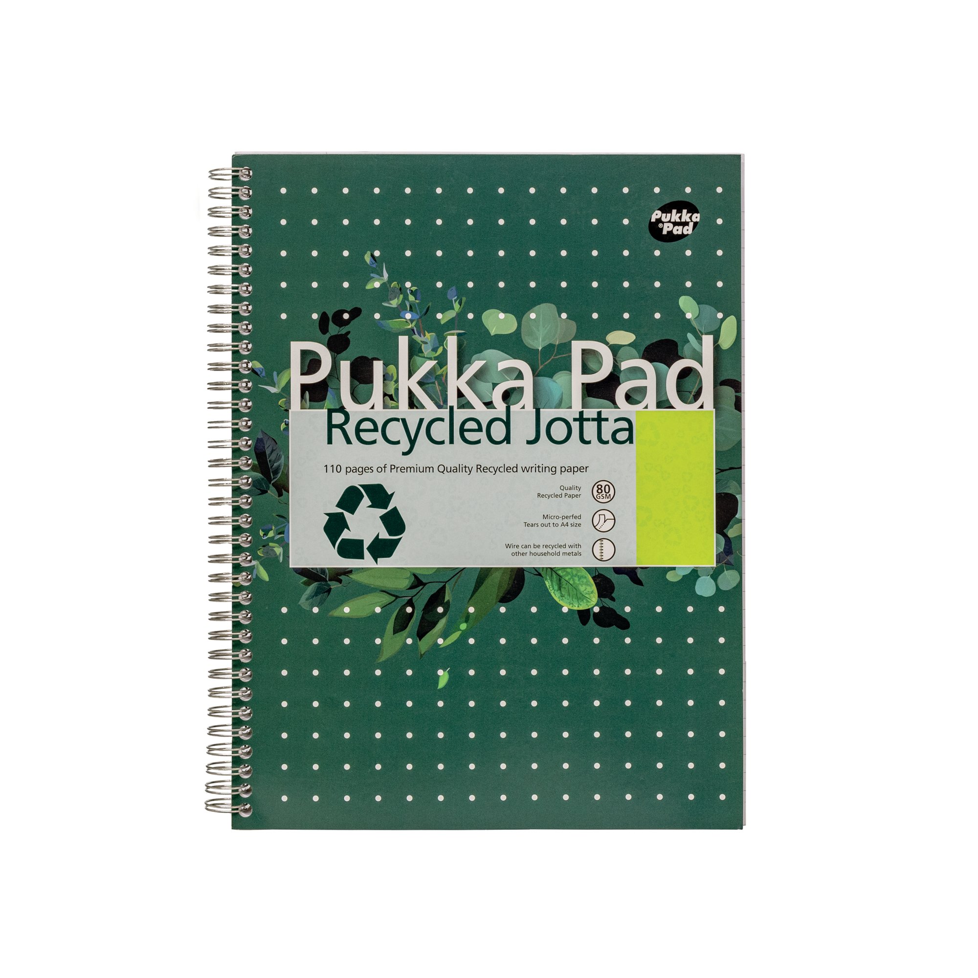 PUKKA RECYCLED WIREBOUND PAD A4 PK3
