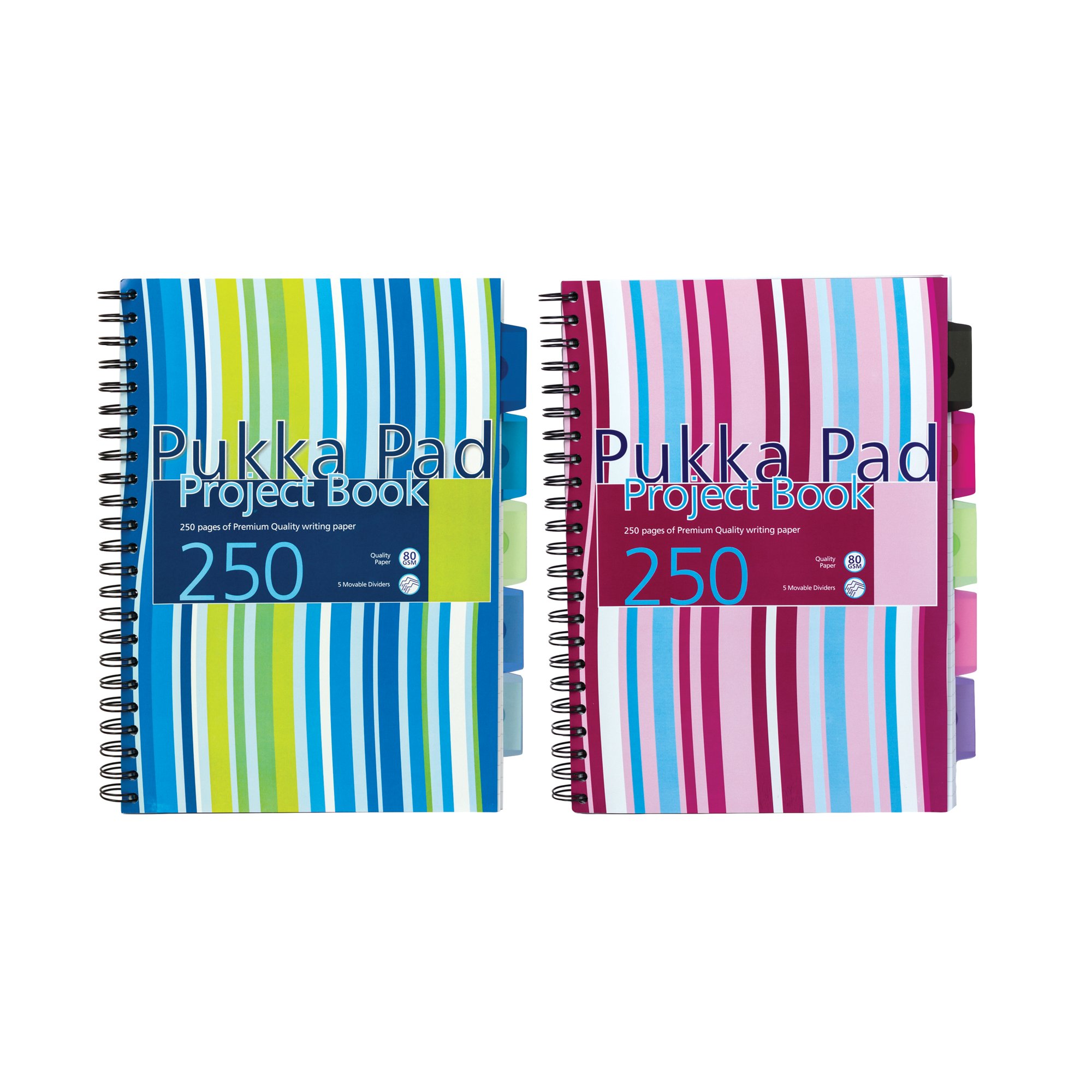 PUKKA PROJECT BOOK A4 BLU PNK PK3