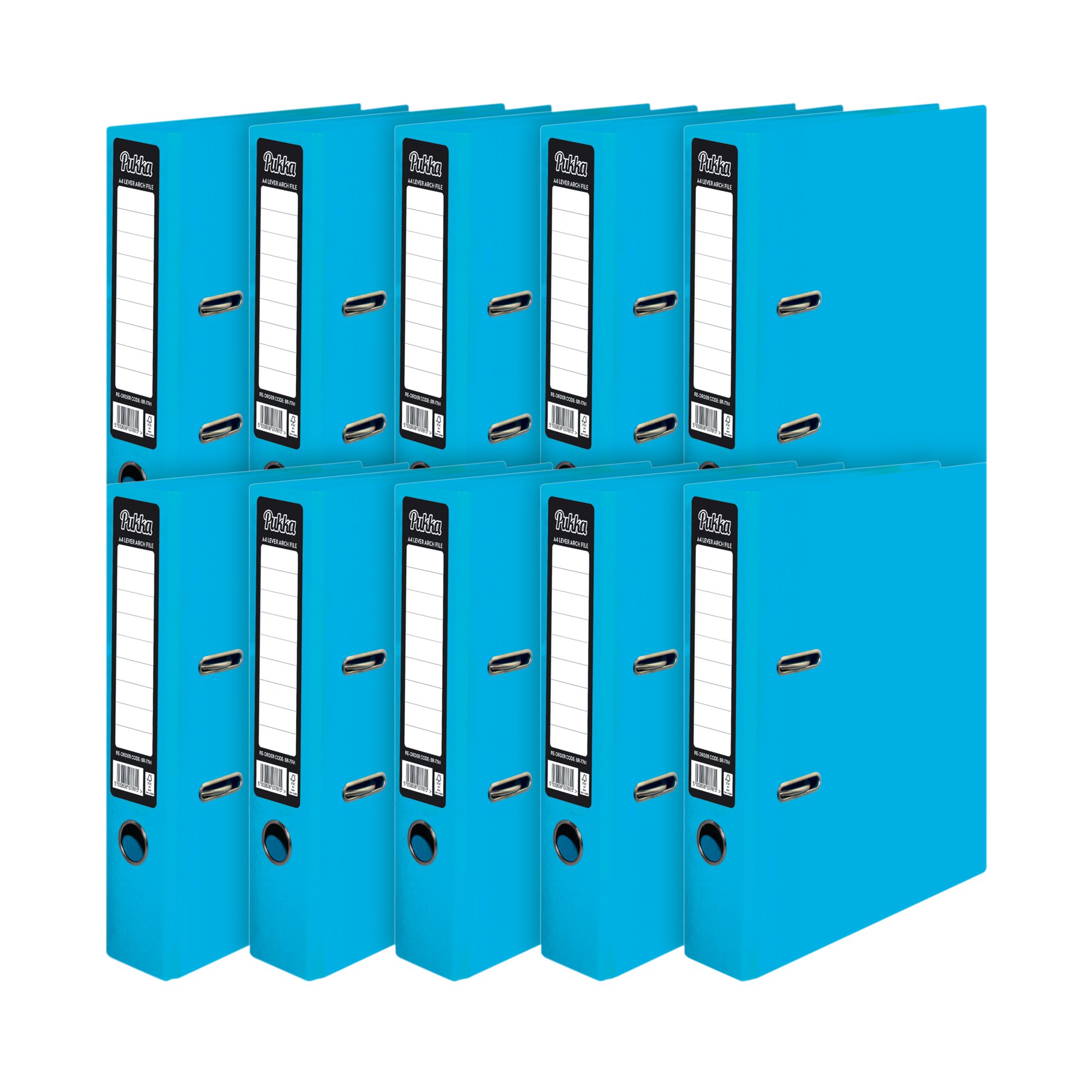 PUKKA BRIGHTS LEVER ARCH A4 BLU P10