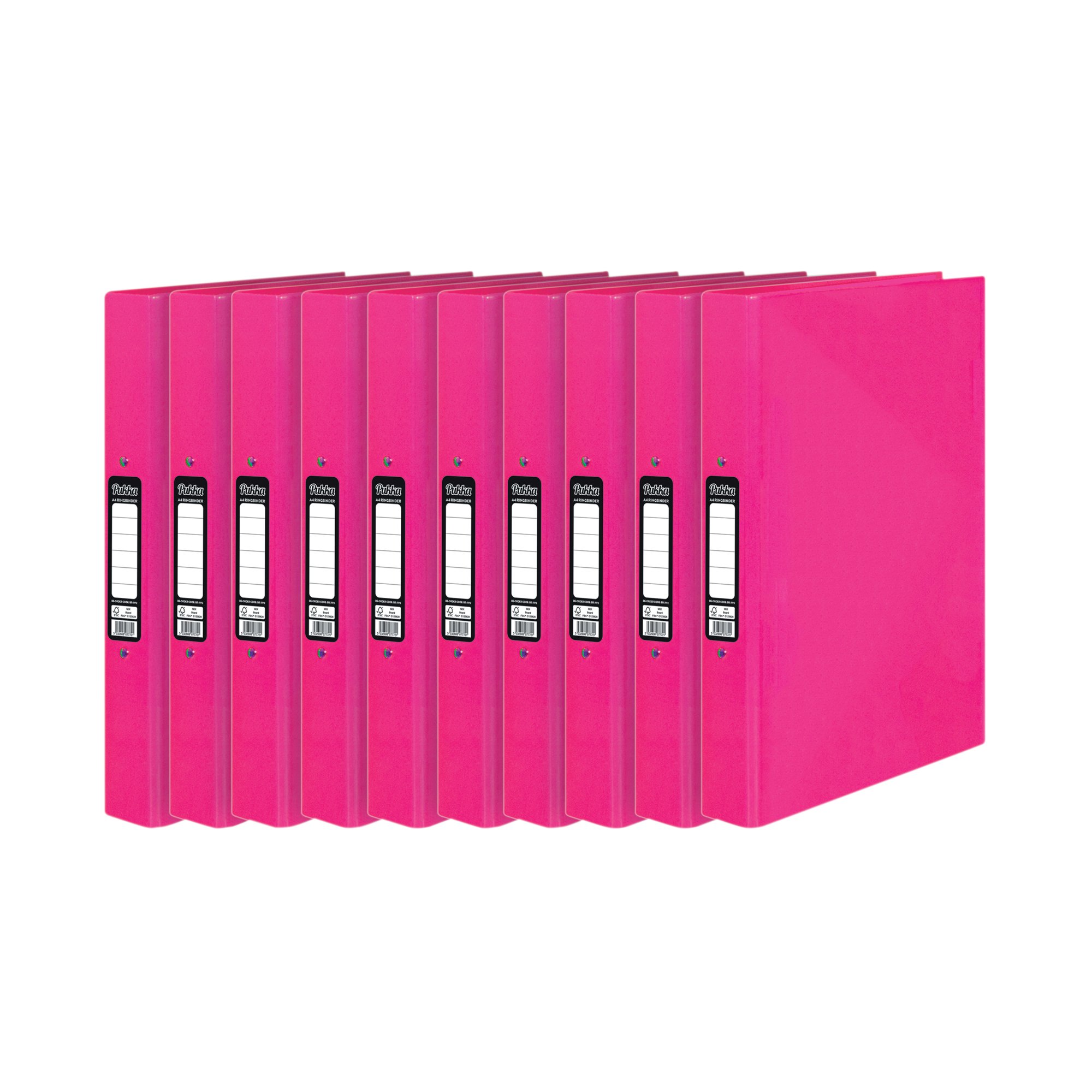 PUKKA BRIGHTS R/BINDER A4 PINK PK10