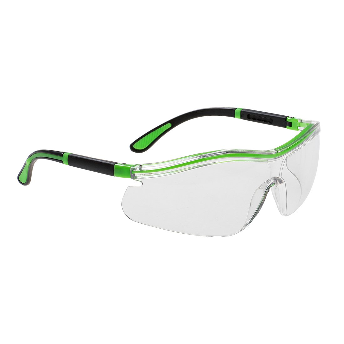 NEON SAFETY SPECTACLES CLEAR PK12