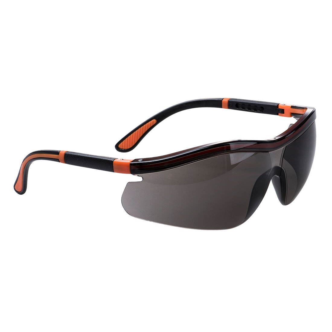 NEON SAFETY SPECTACLES SMOKE PK12