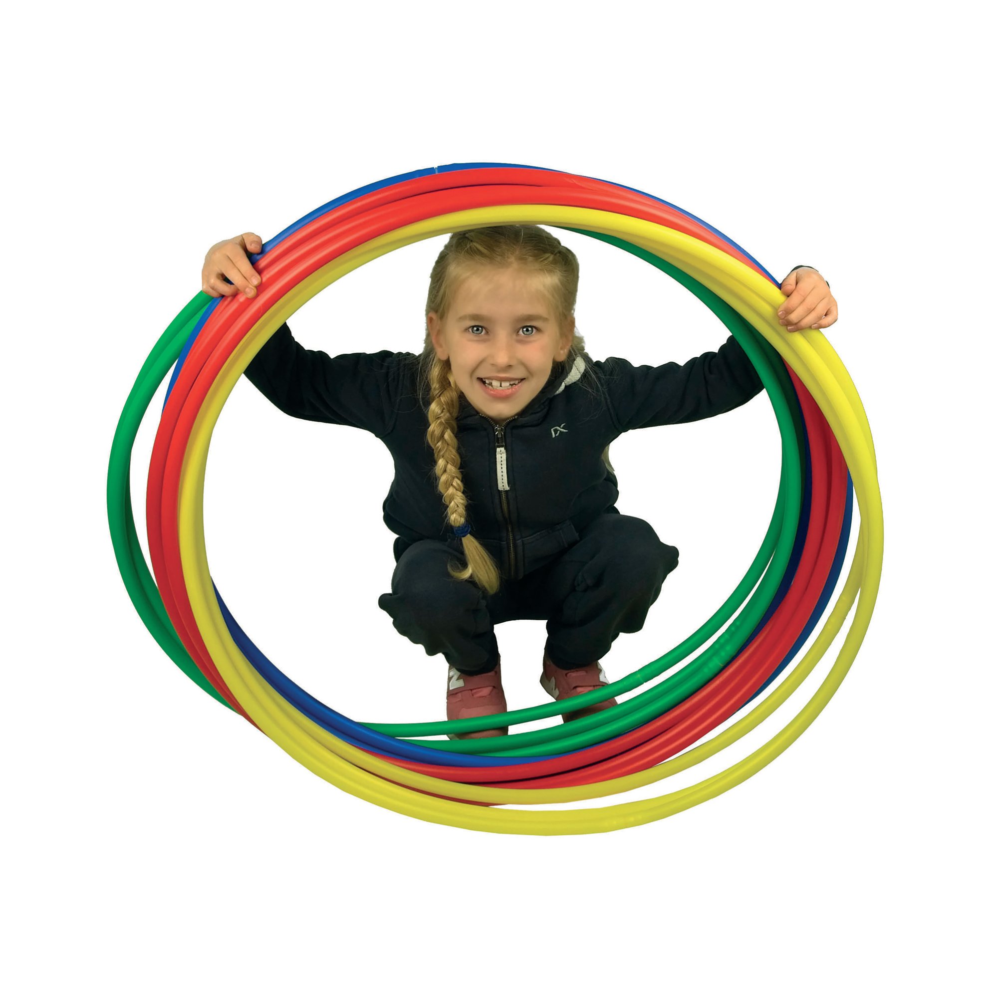 CHILDREN'S HULA HOOPS 76CM AST PK12