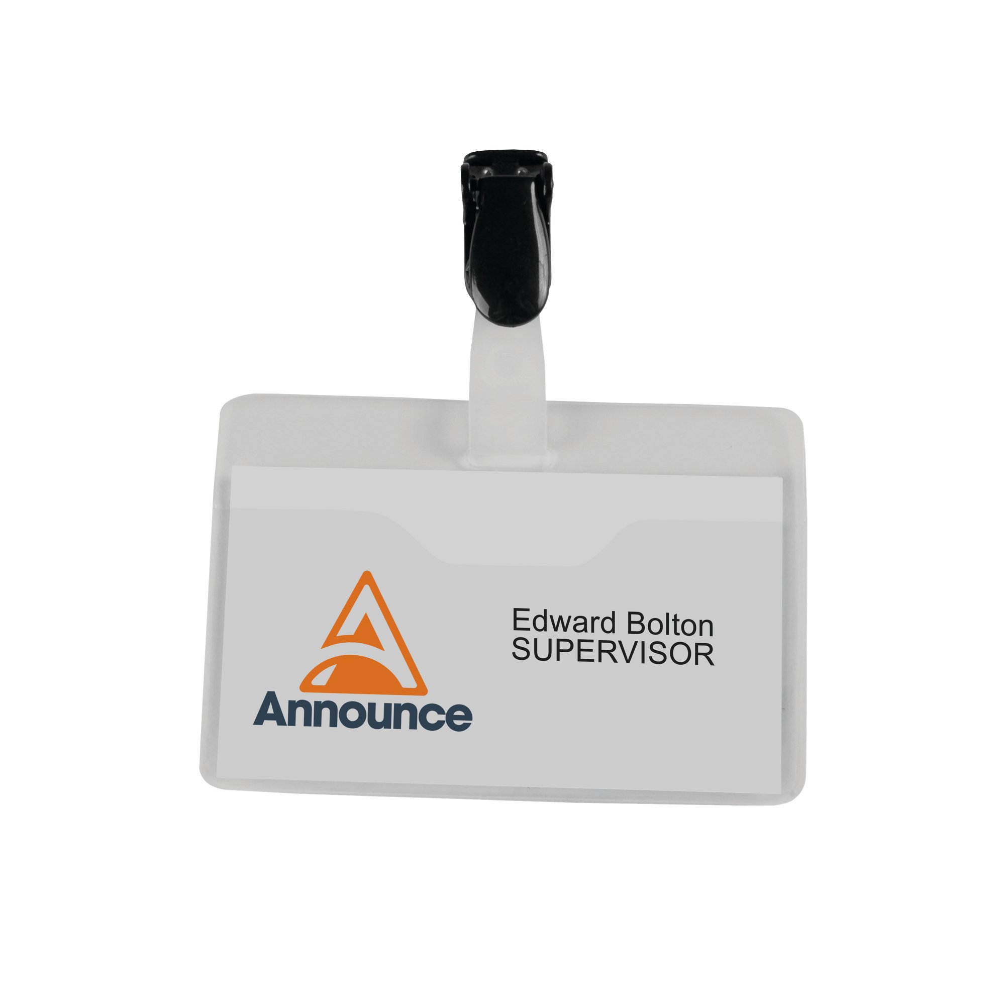 VISITOR NAME BADGE 60X90MM PK25