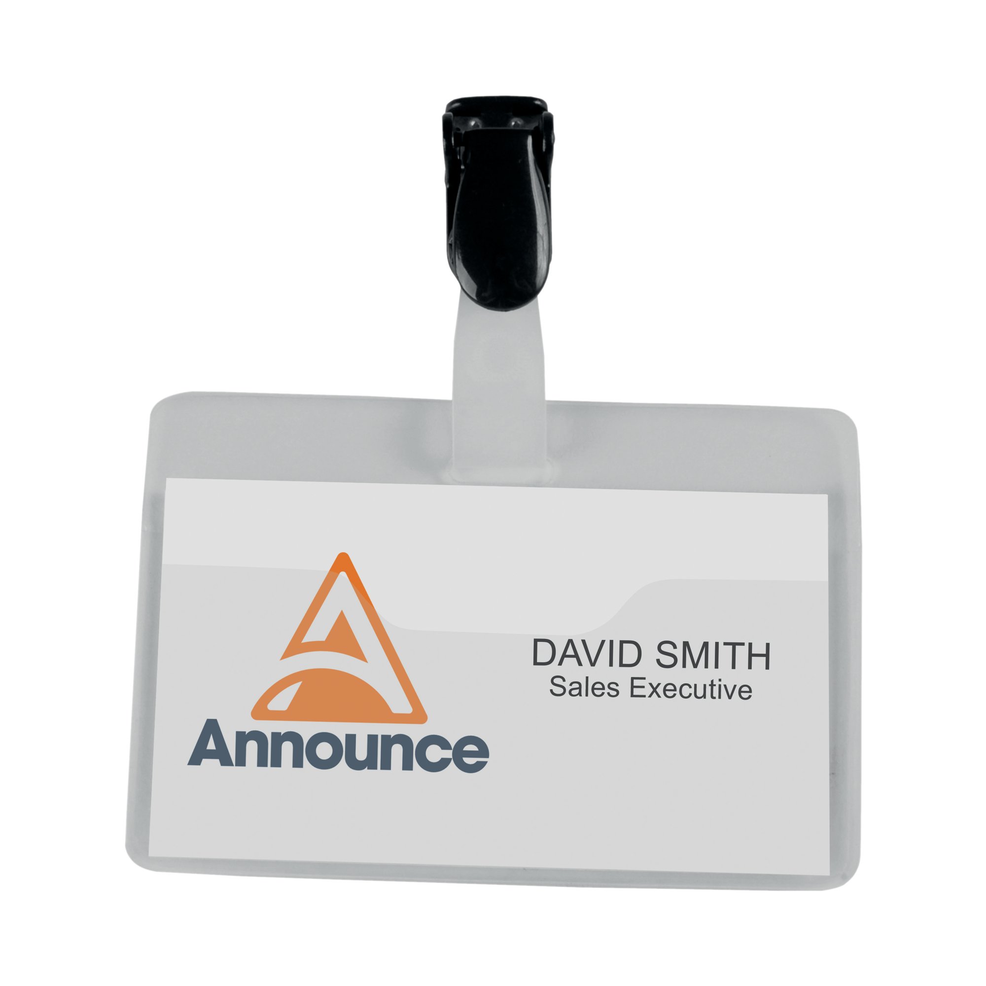 SECURITY NAME BADGE 60X90MM PK25