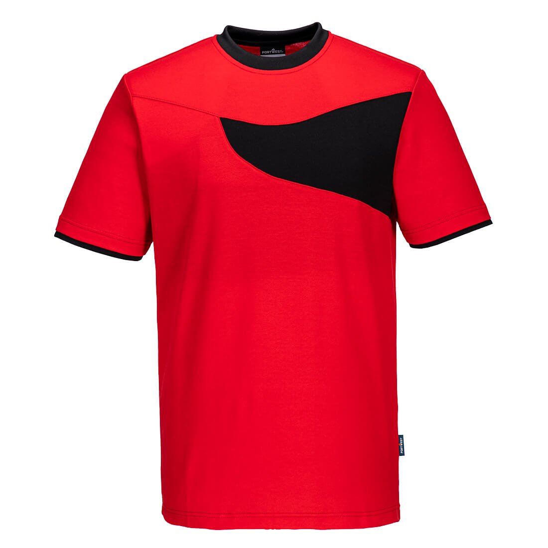 PW2 CTN COMF T-SHIRT S/S RED/BLK M