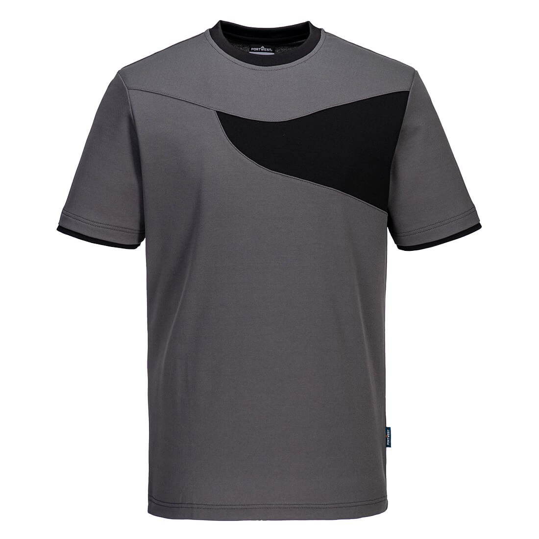 PW2 CTN COMF T-SHIRT S/S ZGRY/BLK L