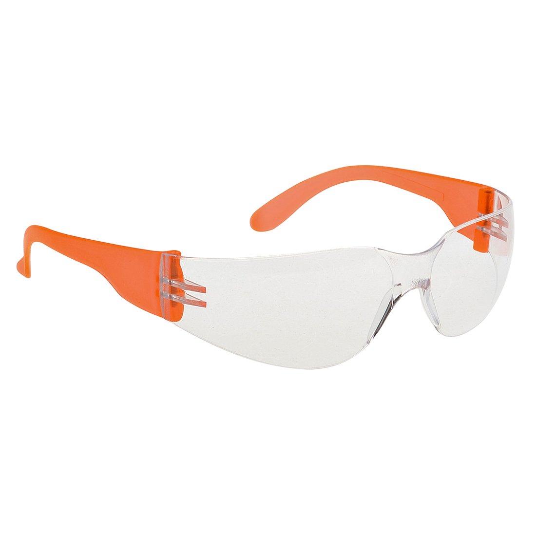 WRAP AROUND SPECS CLR/OG HIVIS PK12