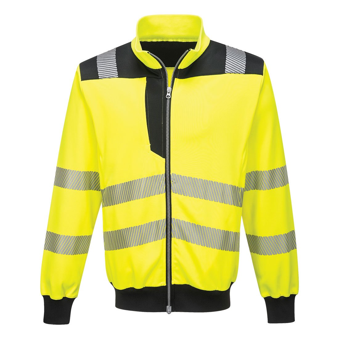 PW3 HI-VIS ZIP SWEATSHIRT YLW/BLK M