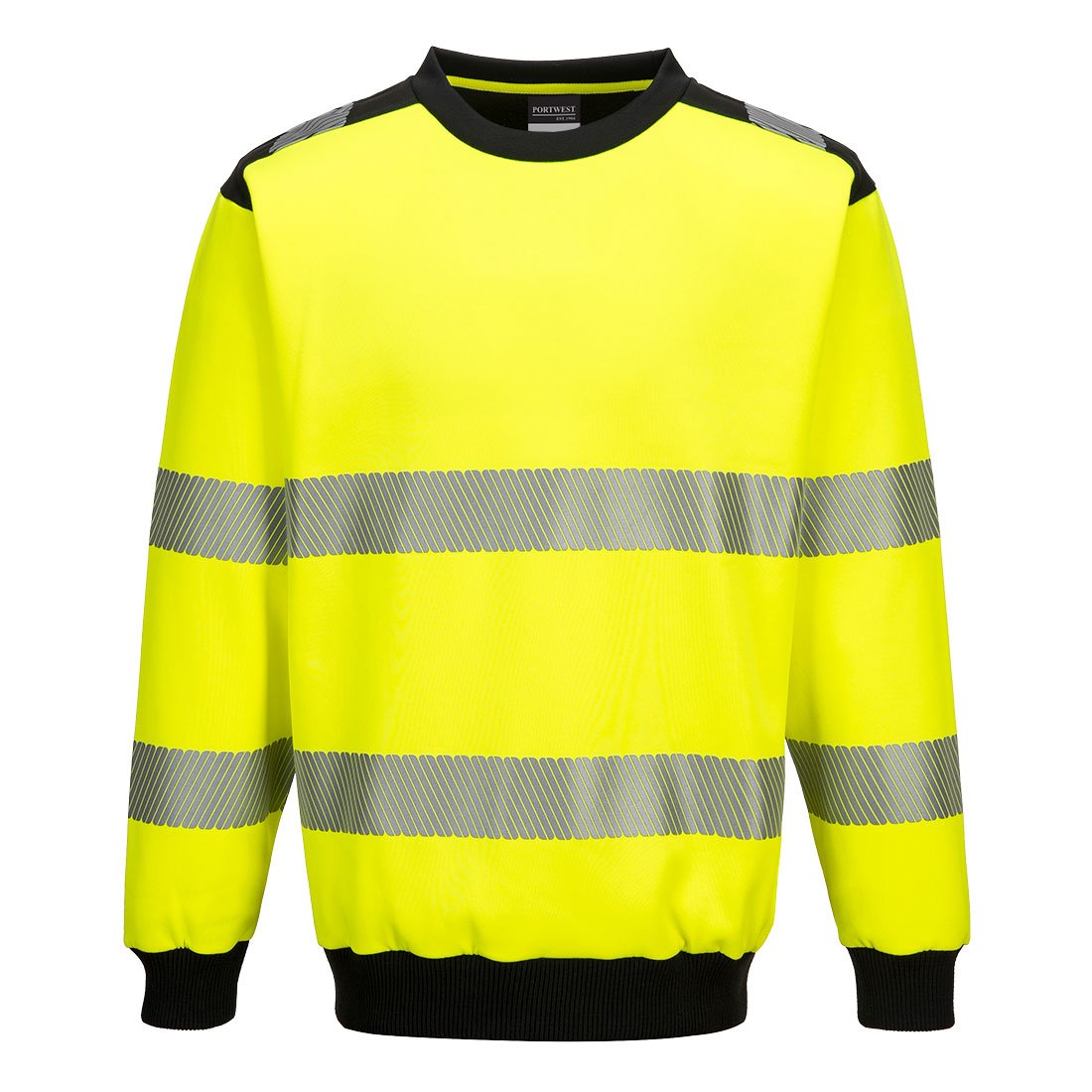 PW3 HI-VIS SWEATSHIRT YLW/BLK L