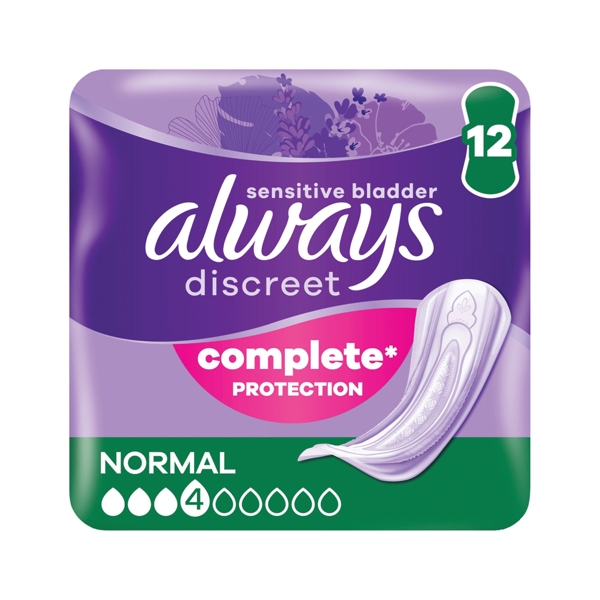 ALWAYS DISCREET PADS NORMAL PK12