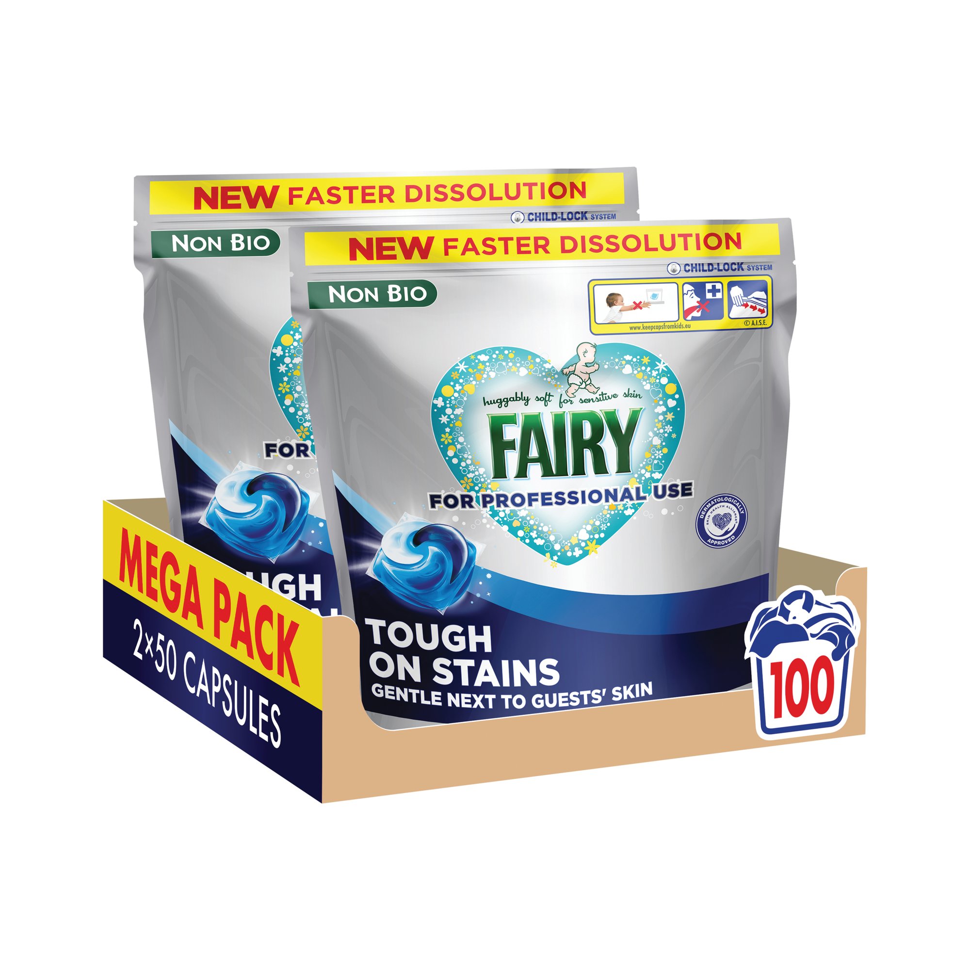 FAIRY NON BIO LIQUID PODS 50X2 PK100