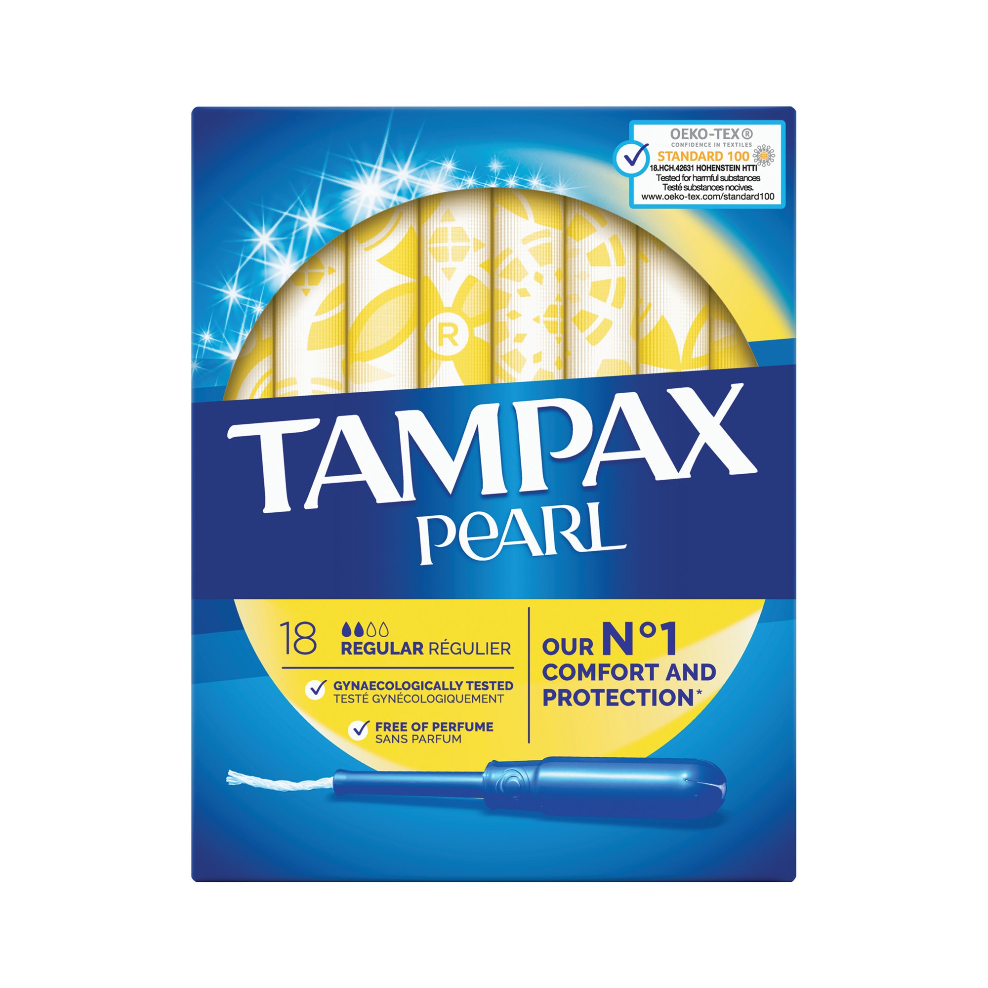 TAMPAX PEARL REGULAR TAMPON PACK 4