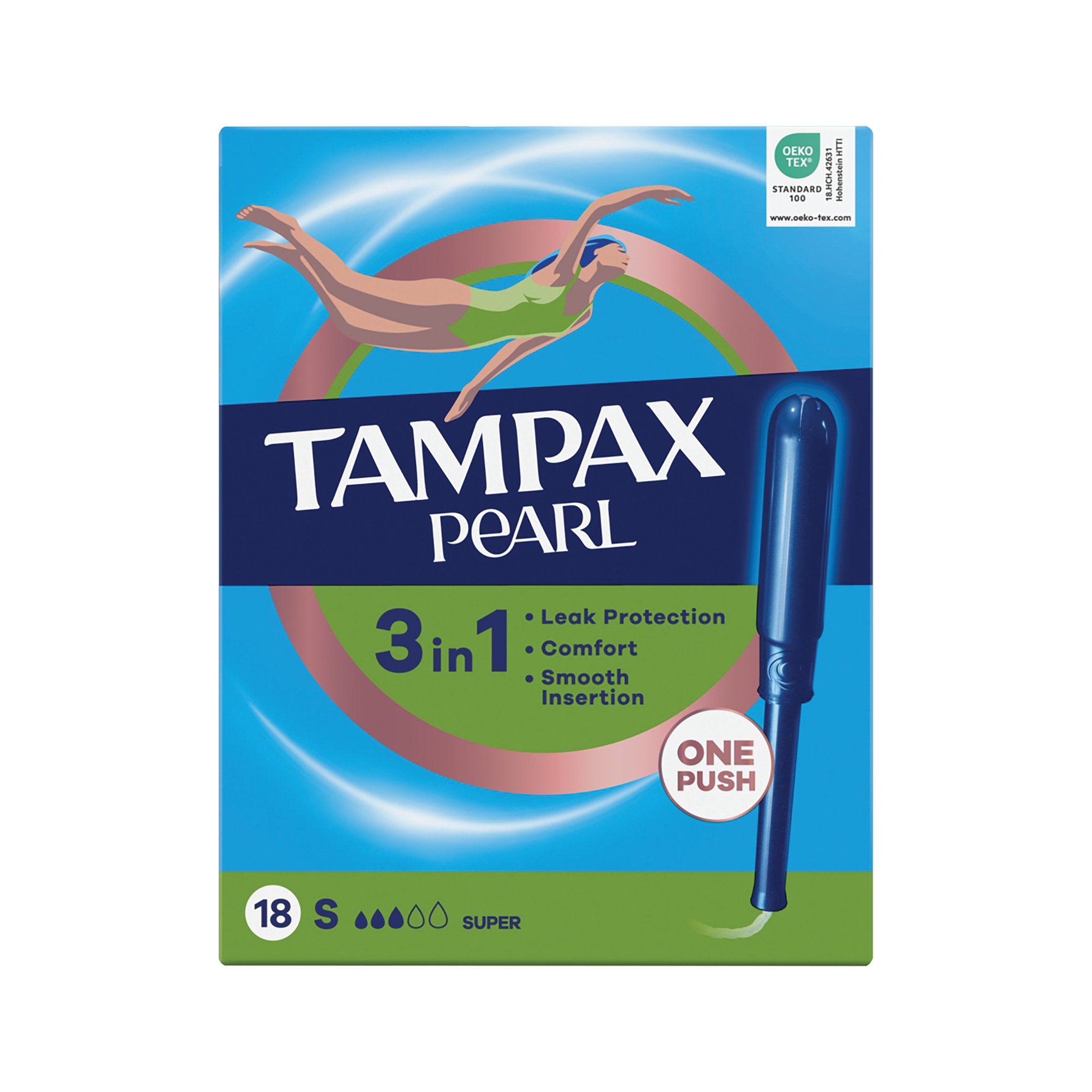TAMPAX 3-IN-1 SUPER TAMPON X18 PK4