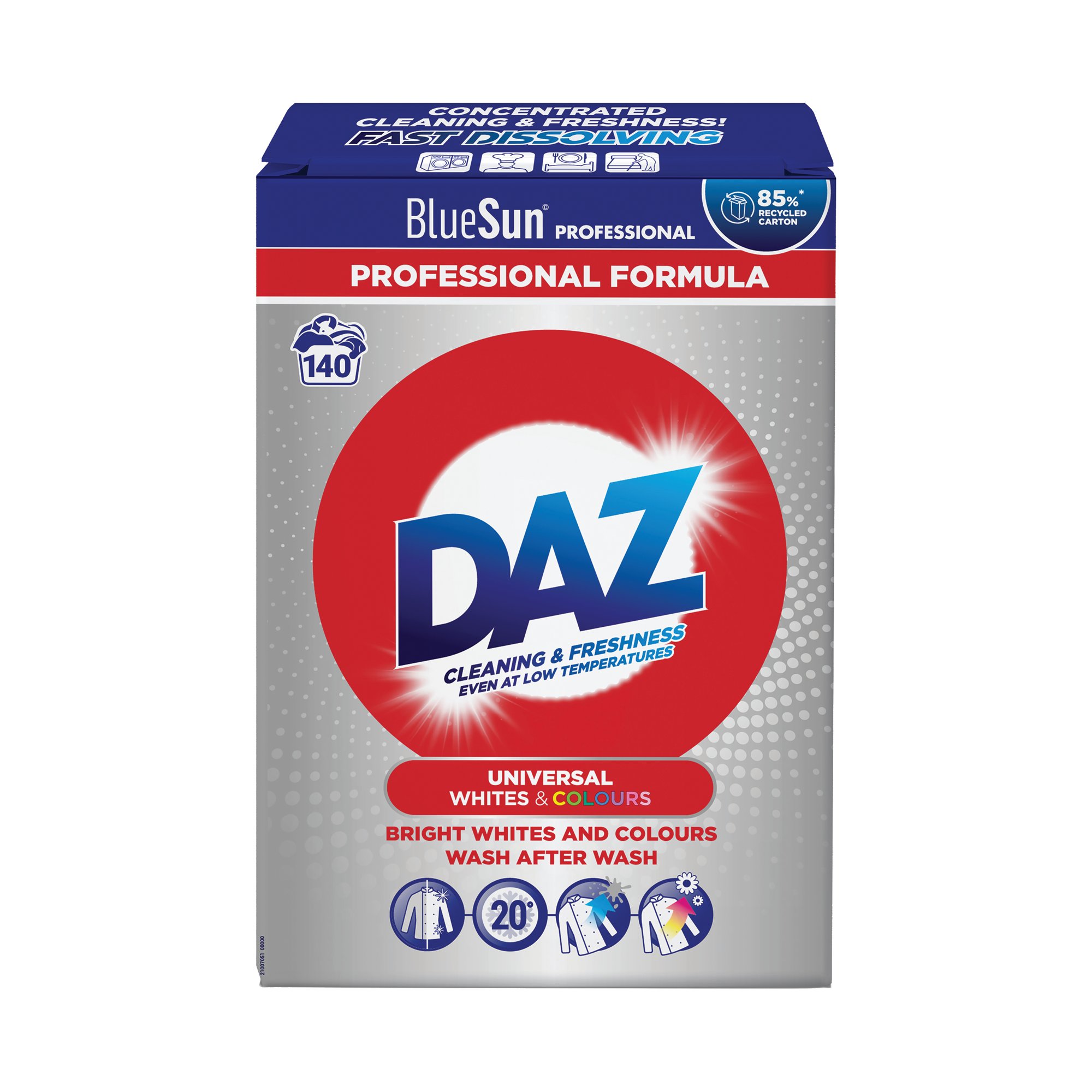DAZ WHT + COLOURS DETERG POWDER 140W
