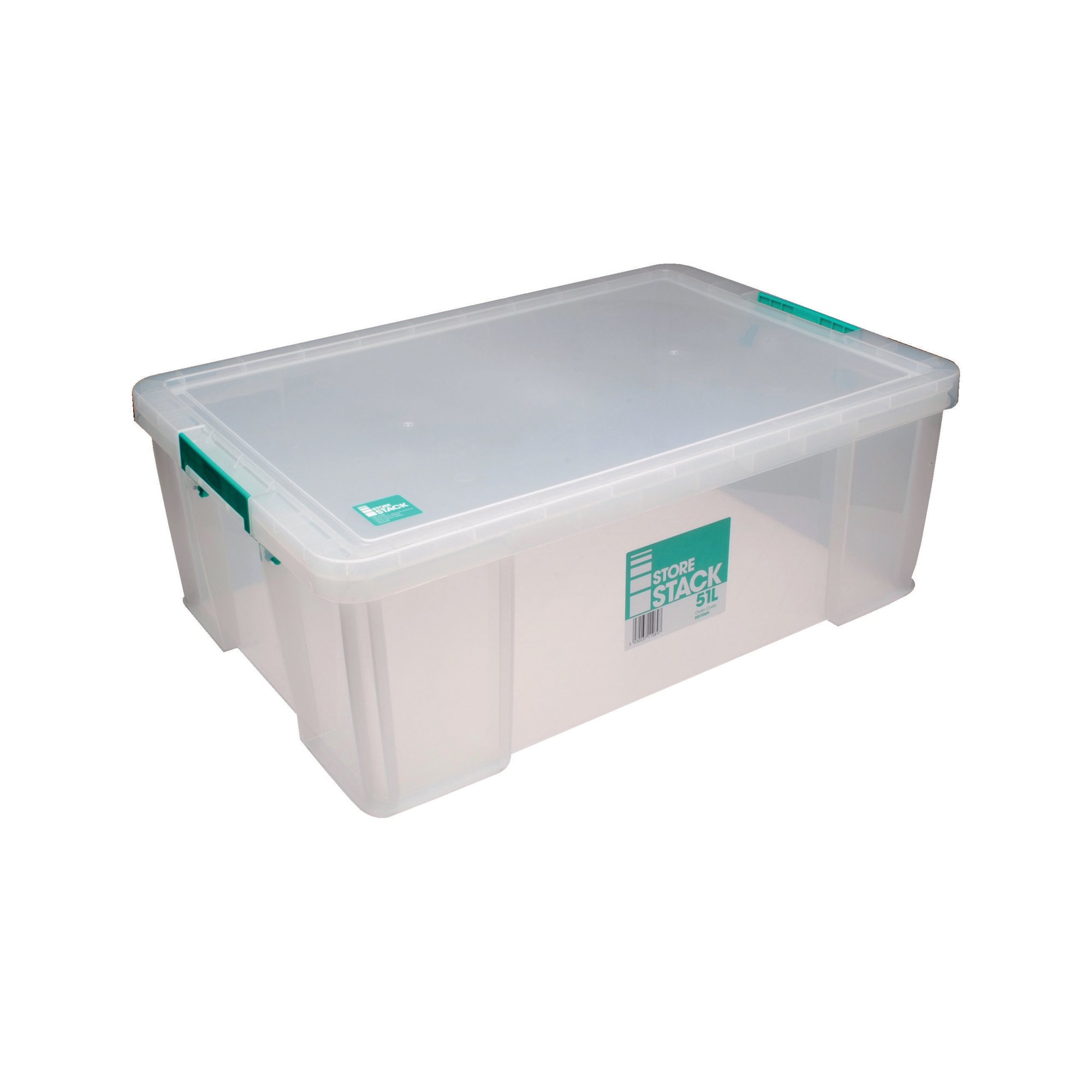STORESTACK 51L STORAGE BOX CLEAR