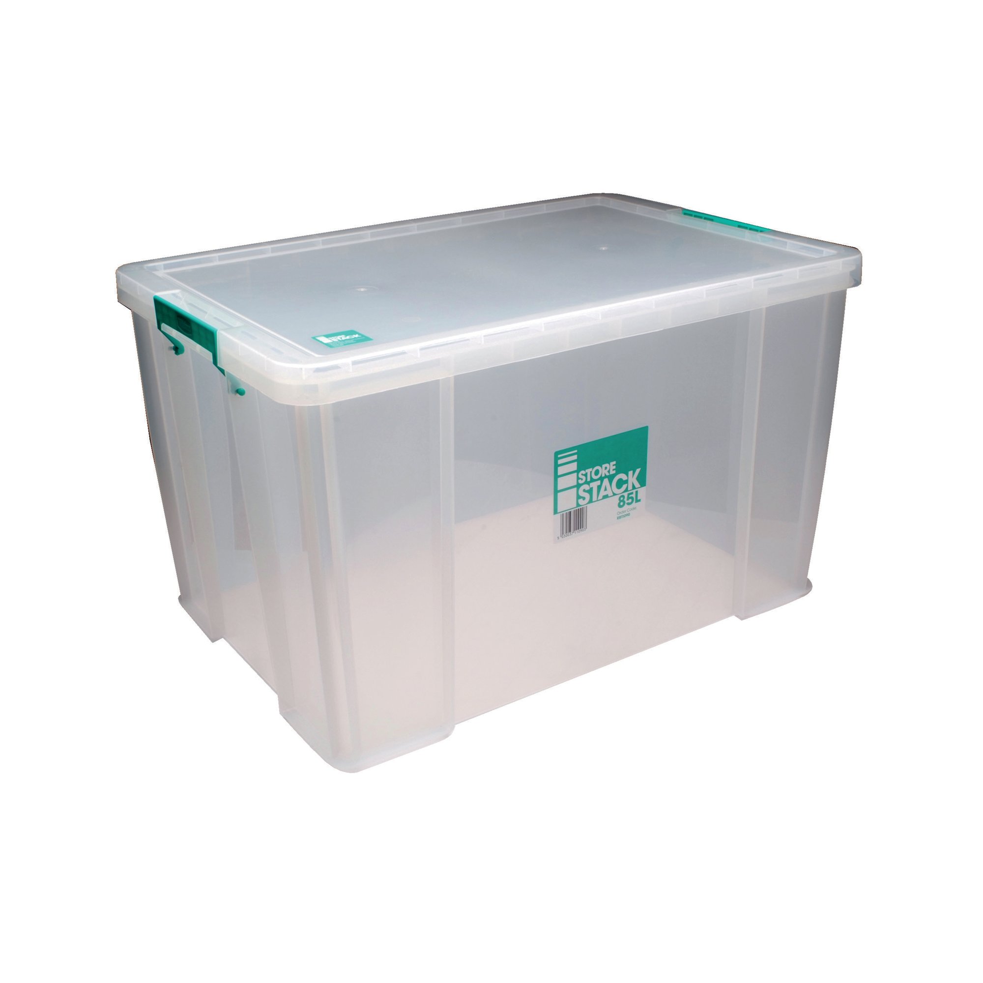 STORESTACK 85L STORAGE BOX CLEAR