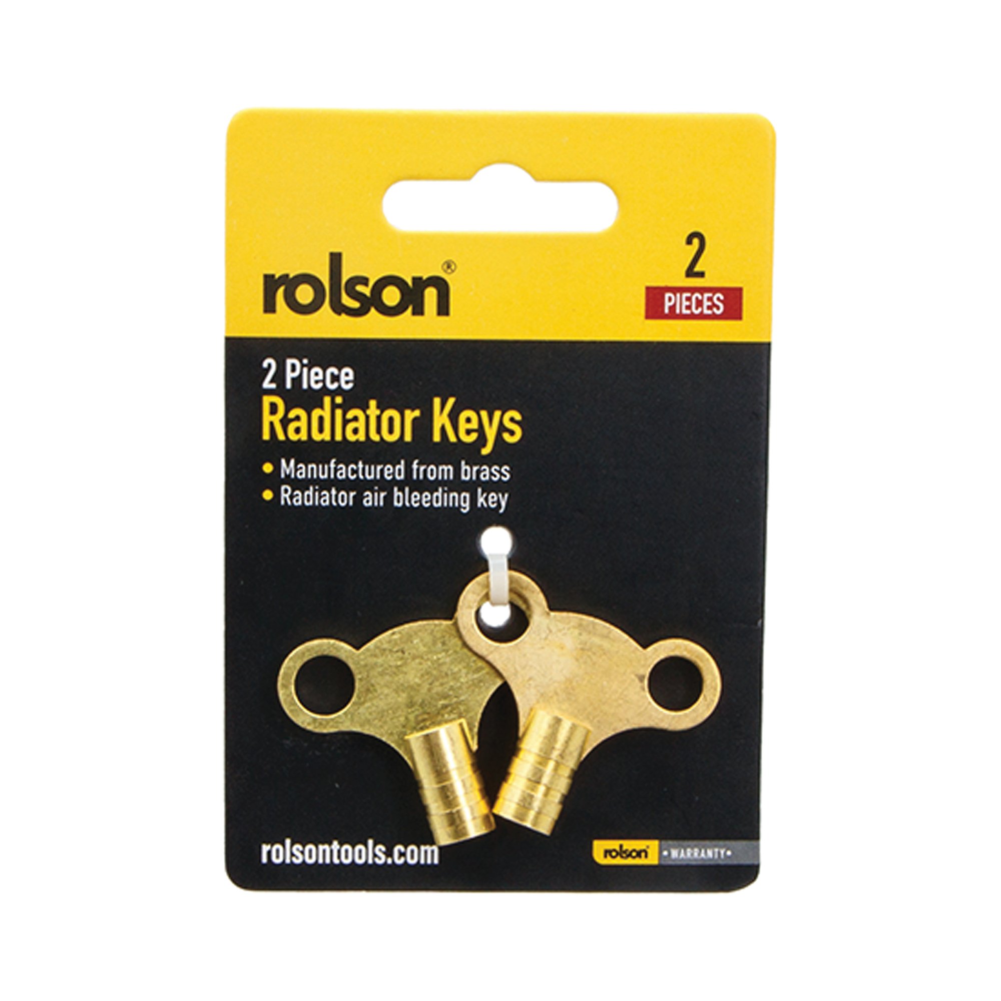 2 PIECE BRASS RADIATOR KEY PK25