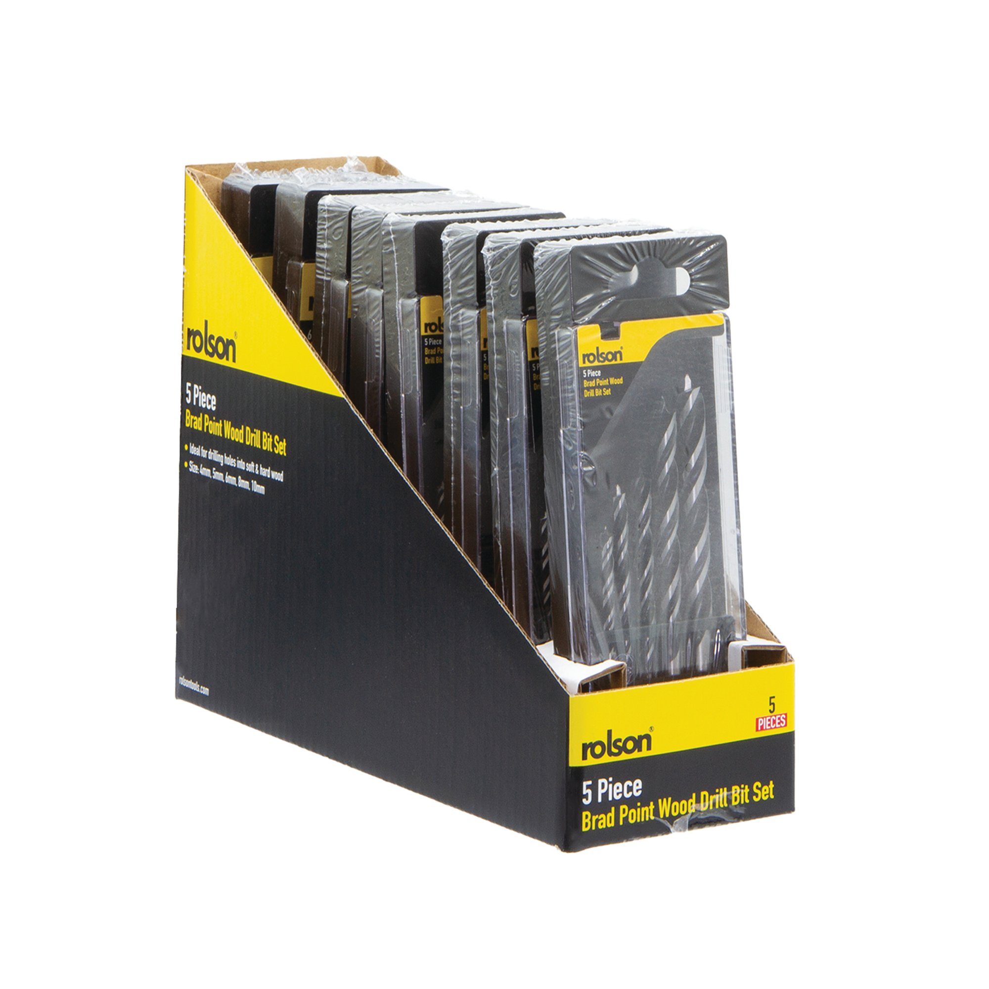 5 PIECE BRAD POINT DRILL BIT PK8
