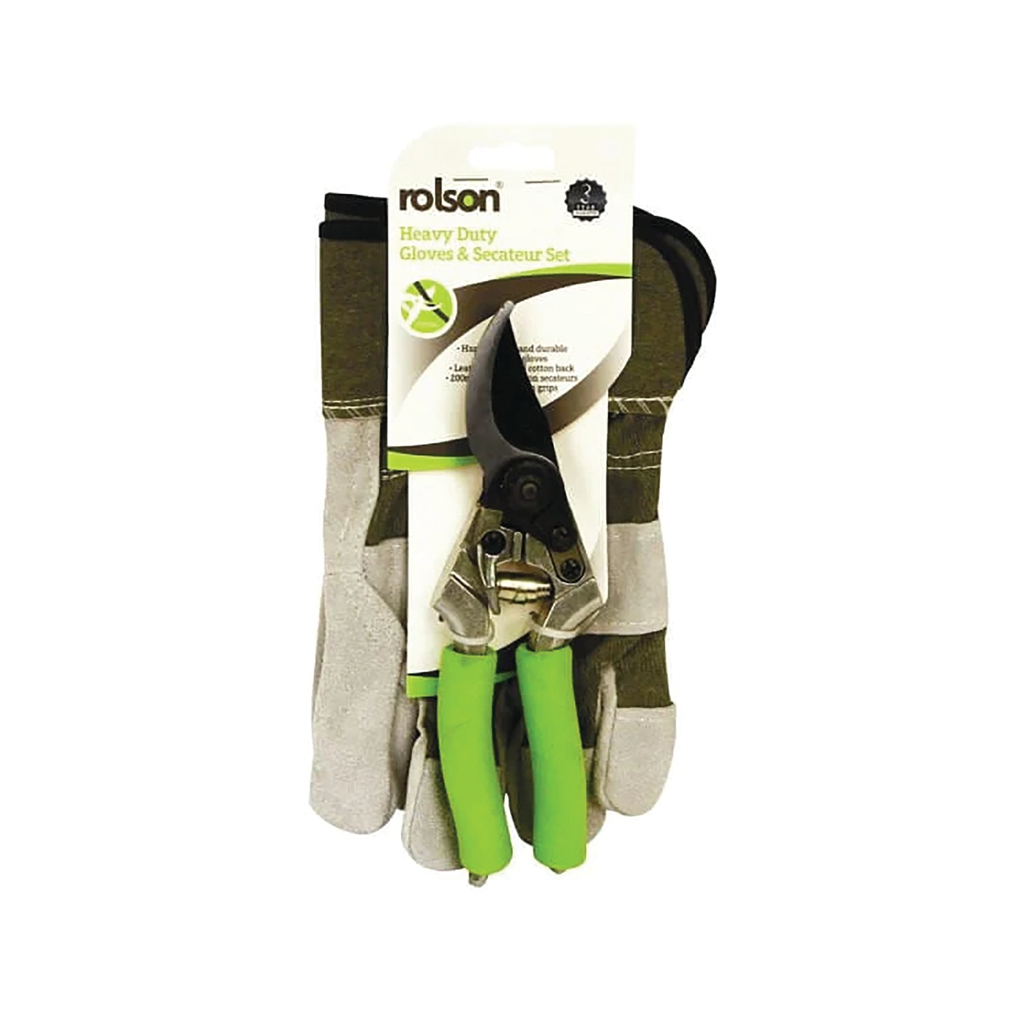 HDUT RIGGER GLOVES/SECATEUR SET PK6
