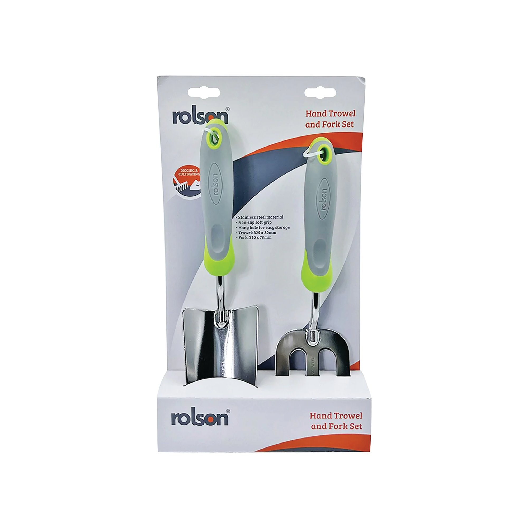 ROLSON HAND TROWEL AND FORK SET