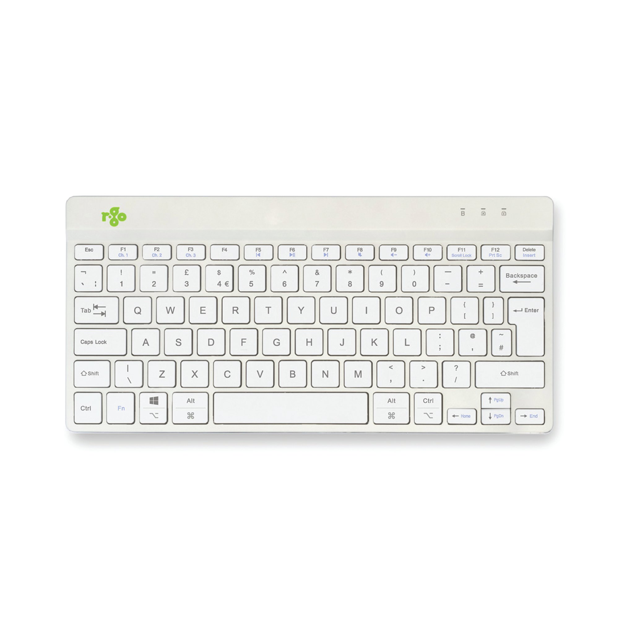 R-GO COMPACT BREAK KEYBOARD WLS WHT