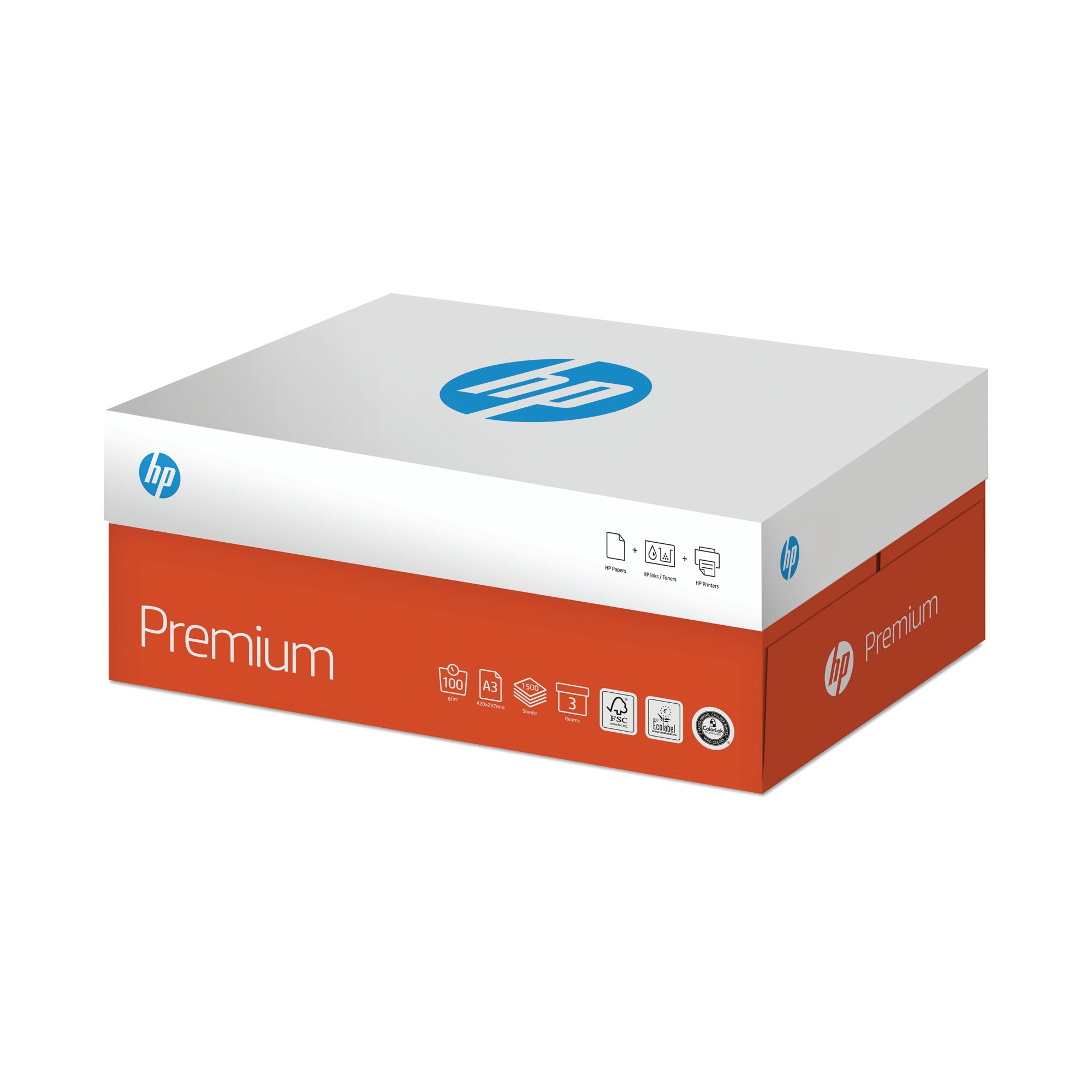 HP PREMIUM PAPER A3 100GSM PK1500