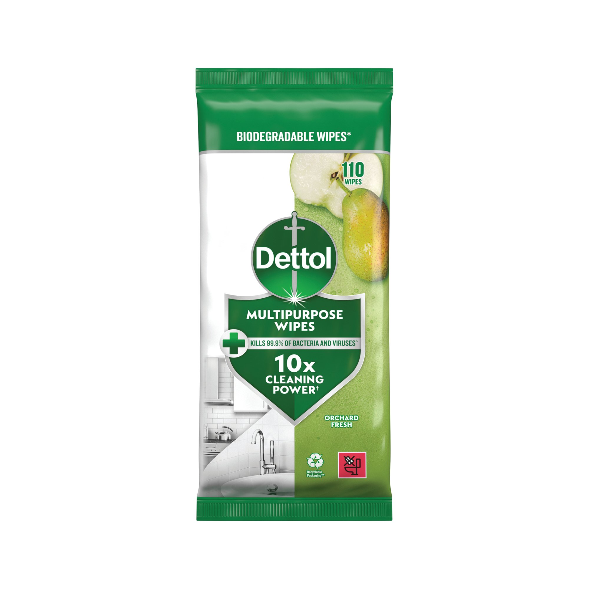 DETTOL MPPS WIPE ORCHARD 110WIPE PK4