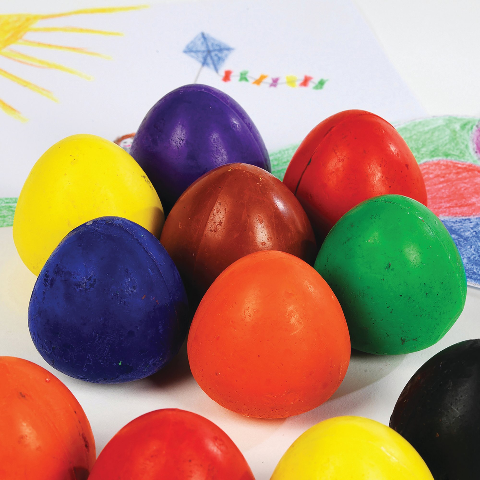 CHUBBY EGG CRAYONS ASSORTED PK30