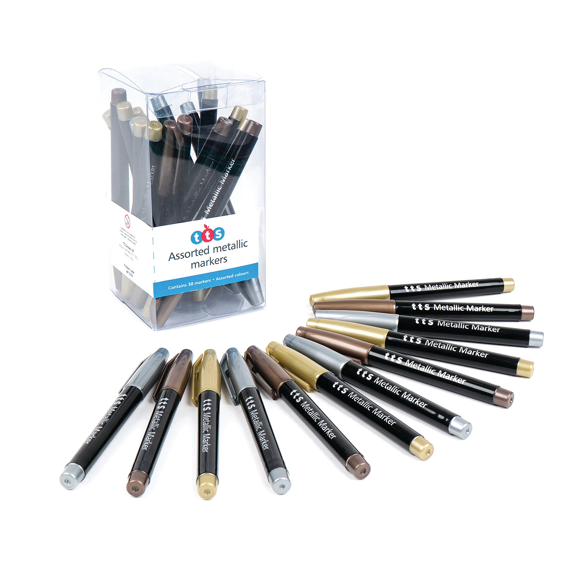 METALLIC MARKERS ASSORTED PK12