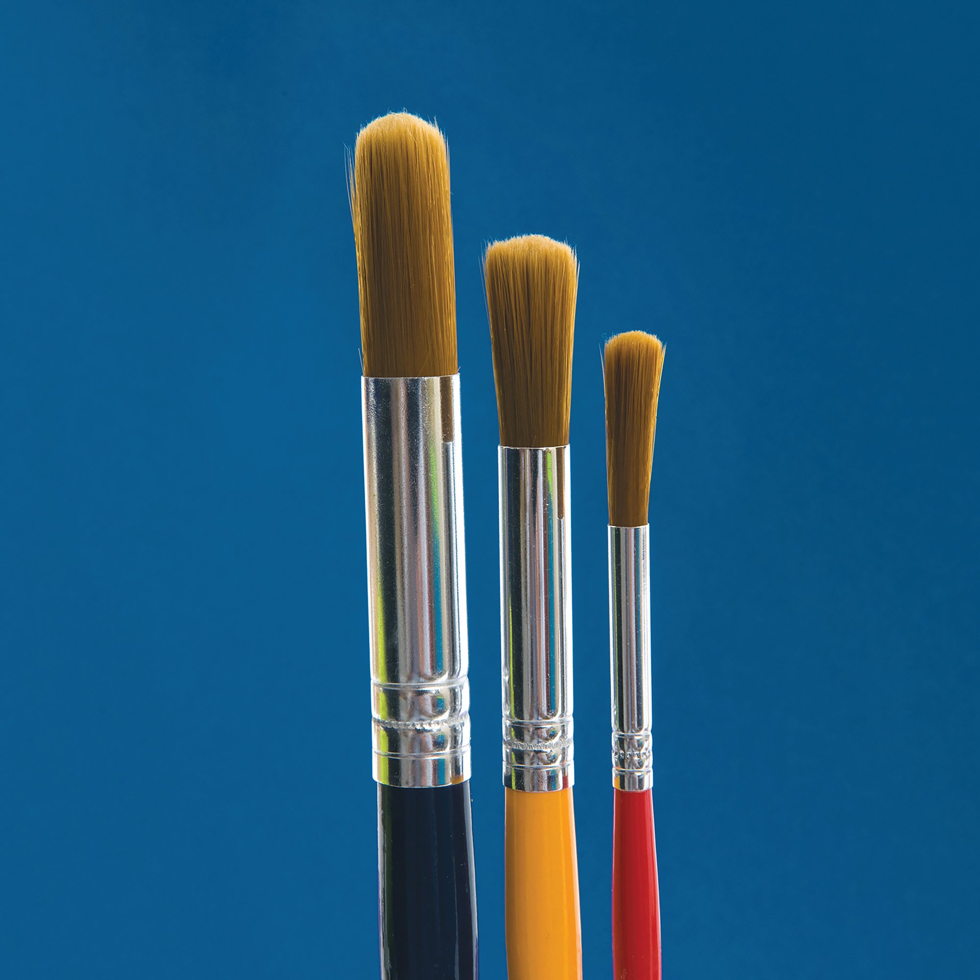 SHORT RND NYLON PAINT BRUSH AST PK30
