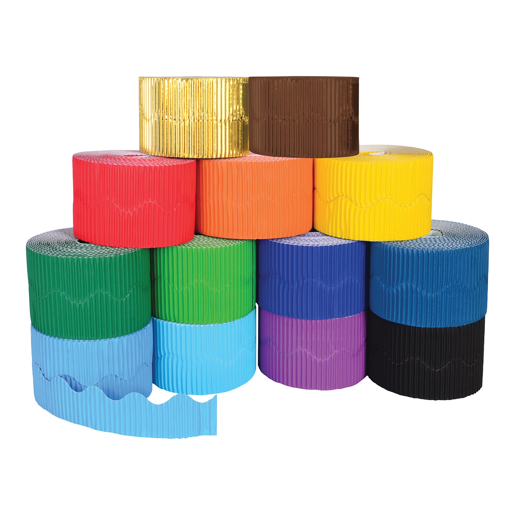 SCALLOPED CGT BORDER ROLLS EMD GREEN