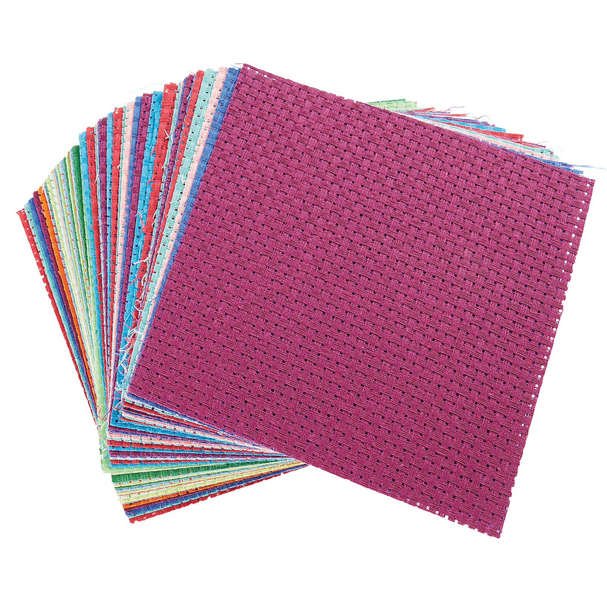 BINCA TEXTILE SQUARES ASSORTED PK50