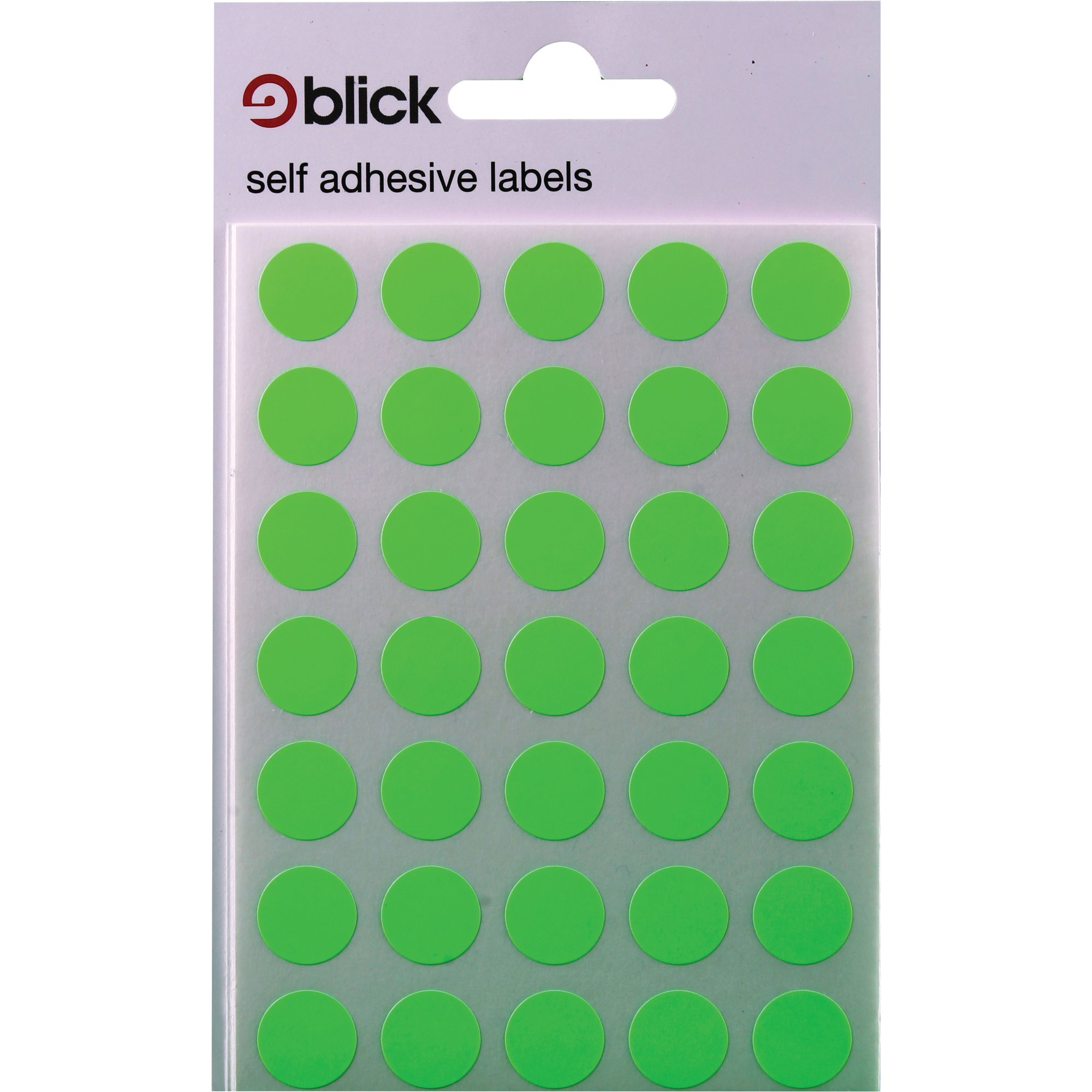 BLICK FLOURSCENT LBLS 13MM GRN P2800