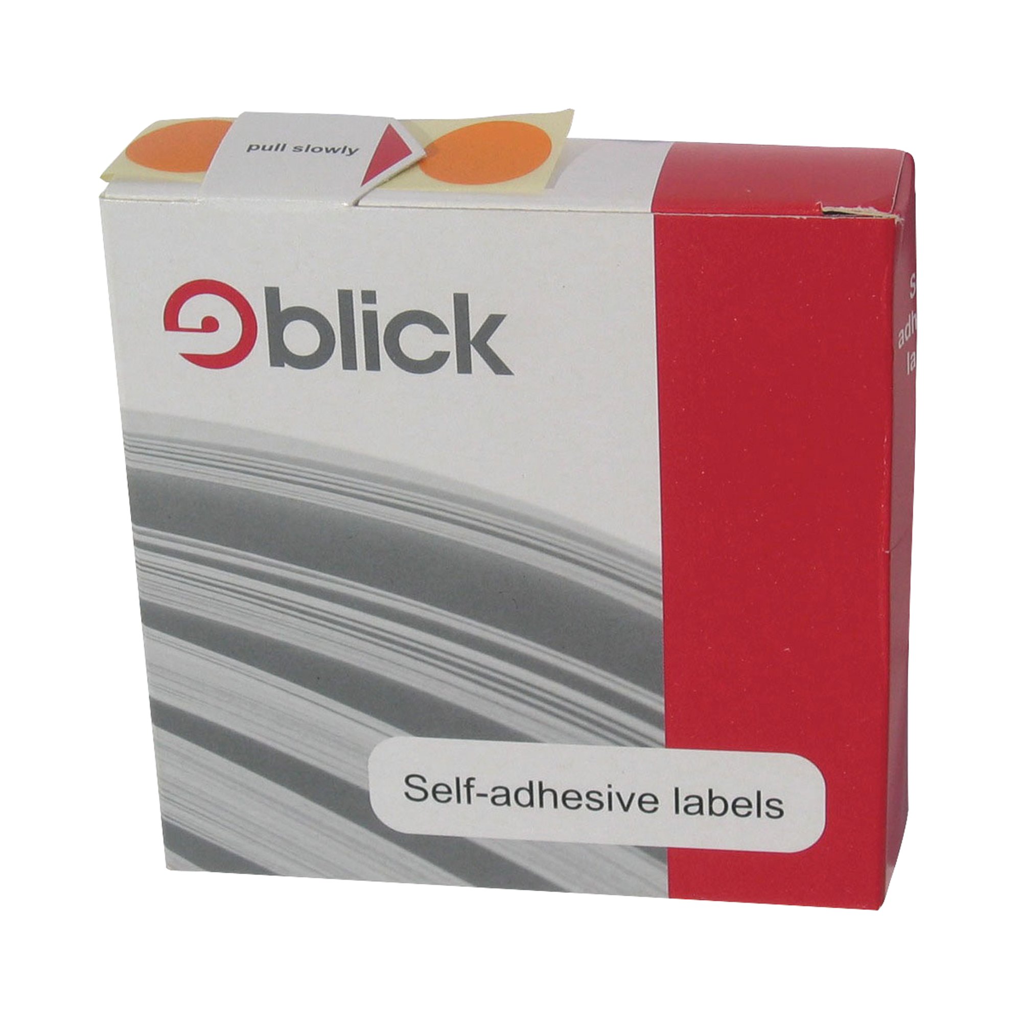 BLICK DISP S/A LABEL 19MM ORANGE PK1