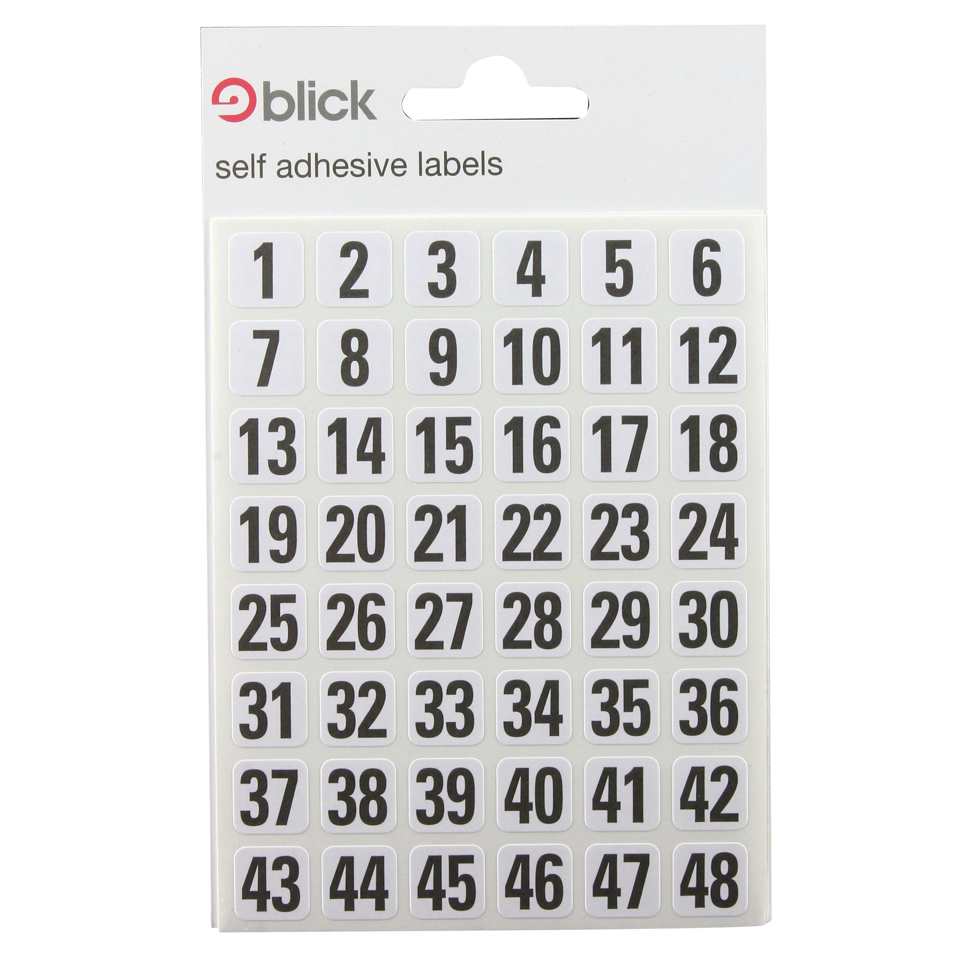 BLICK LABELS 00-99 13X13MM 144 LBLS