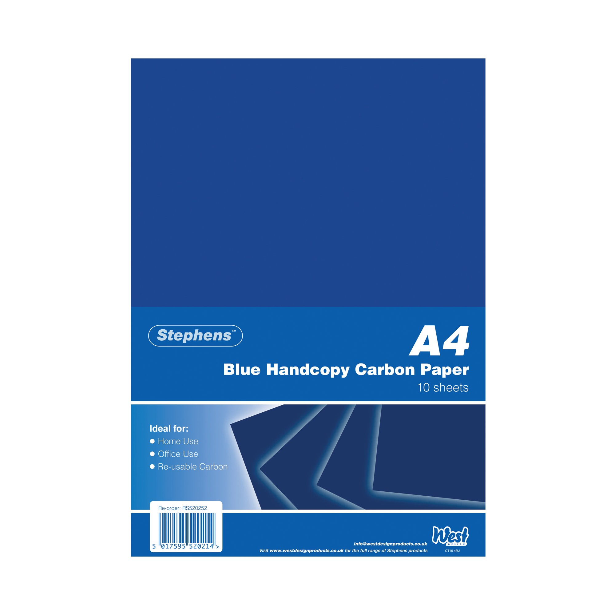 STEPHENS BLU HAND CARBON PAPER PK100