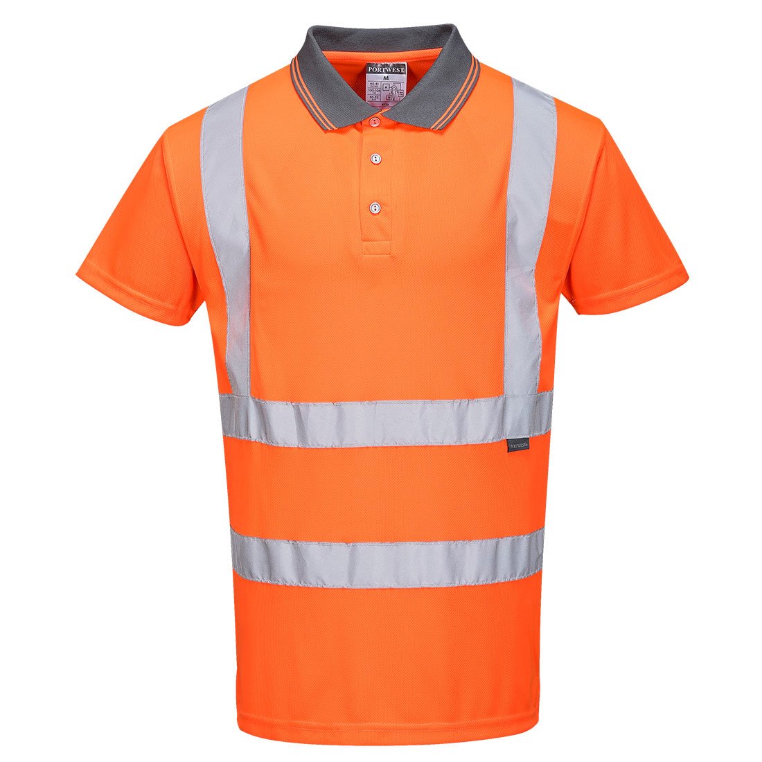 HI-VIS POLO SHIRT S/S ORANGE S