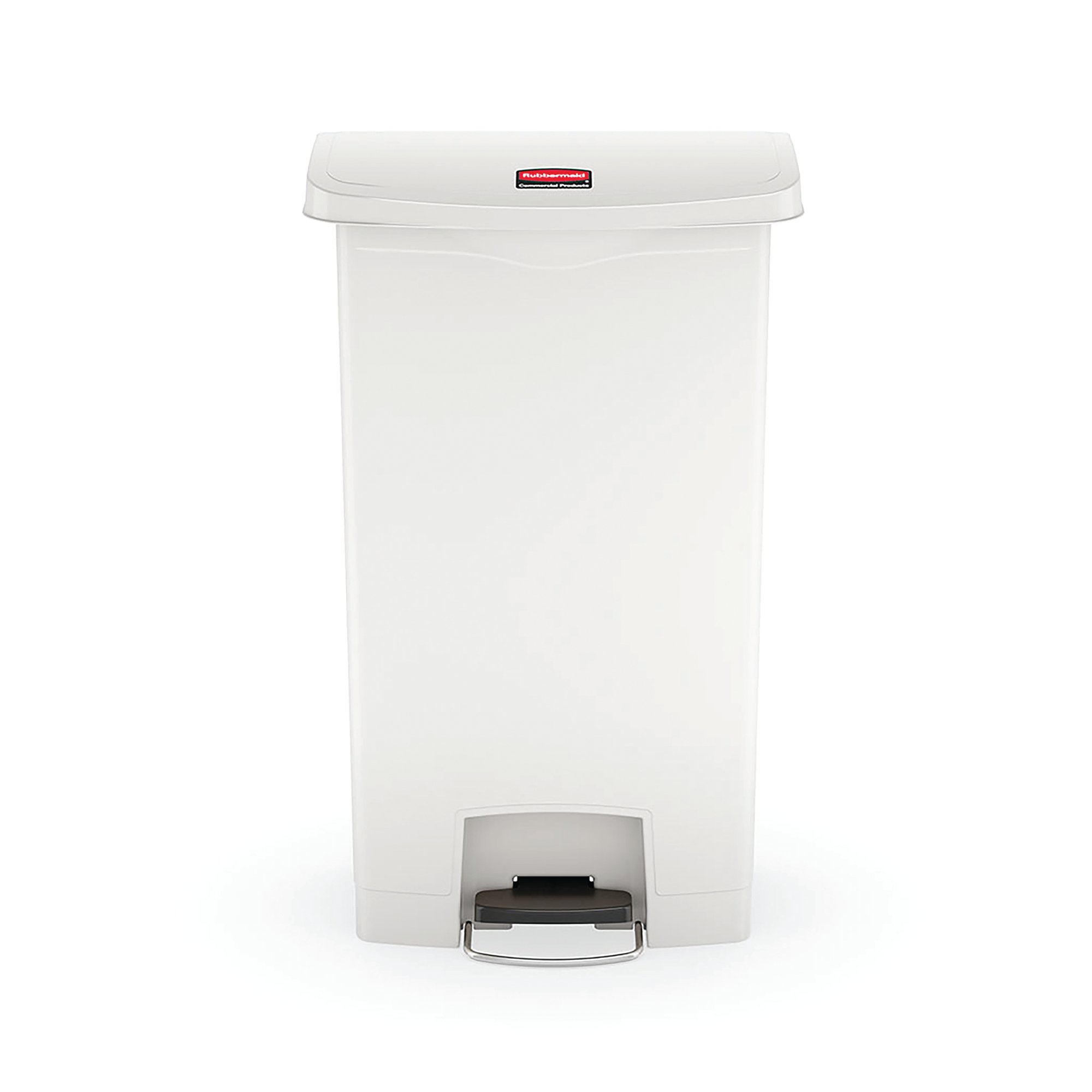 RUBBERMAID SLIMJIM PEDAL BIN 50L WHT