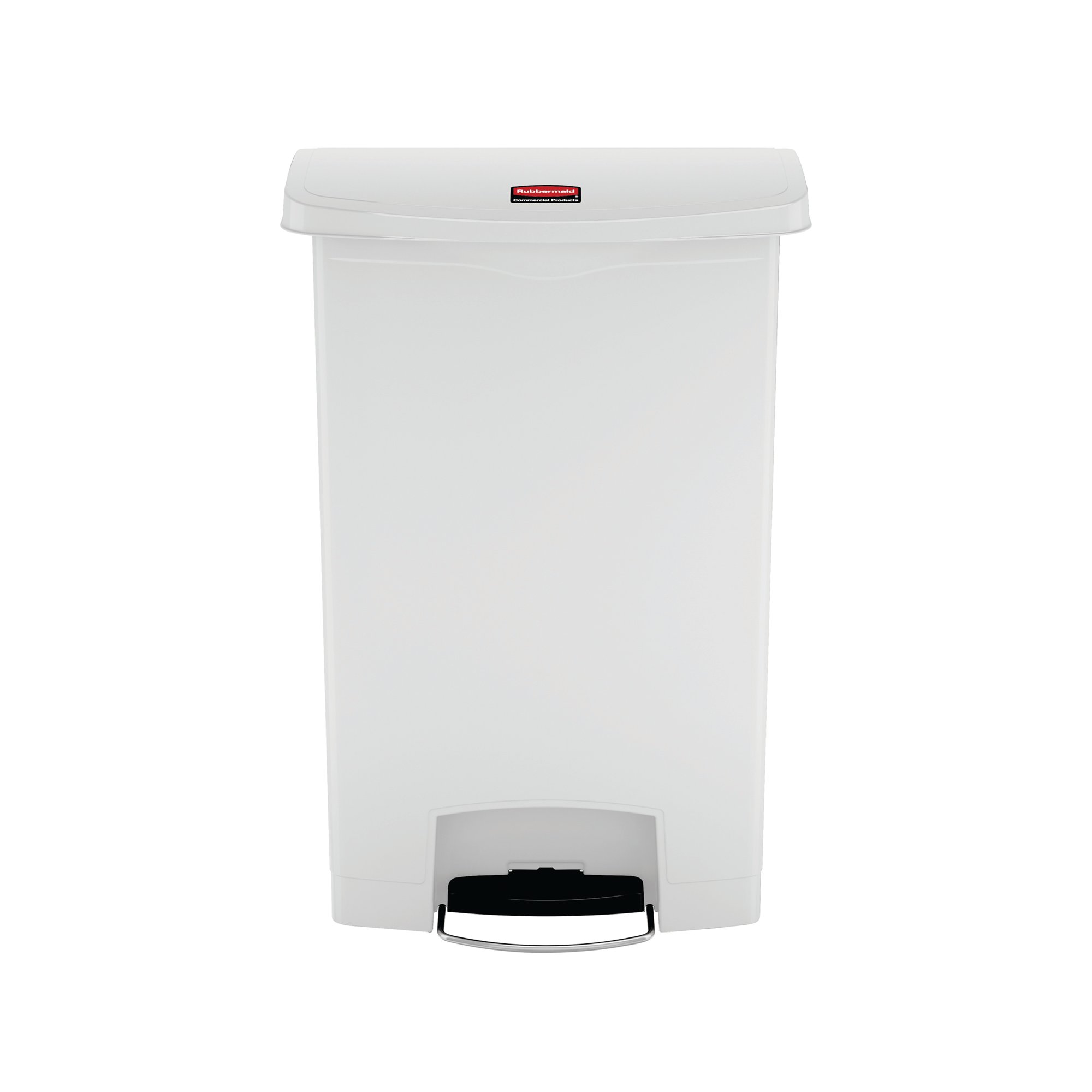 SLIM JIM PEDAL BIN RESIN 90L WHITE