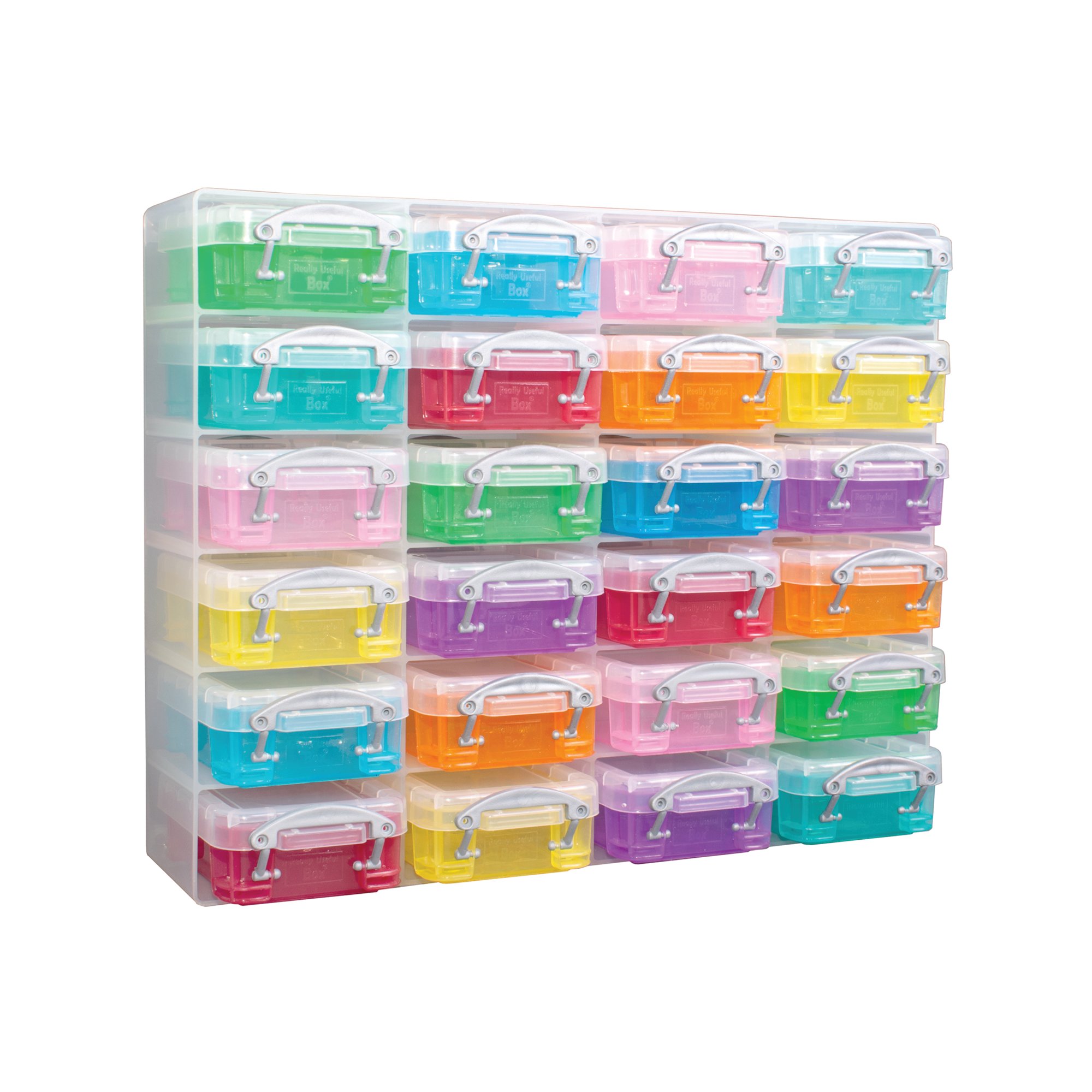 24 CMPN ORGANISER BOX 0.07L RAINBOW