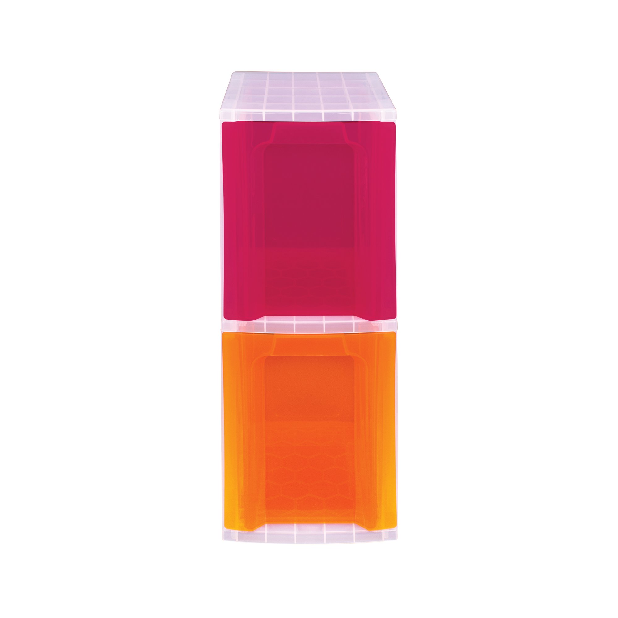 SLIM 2DRW STOR TOWER 11.5L CLR/AST