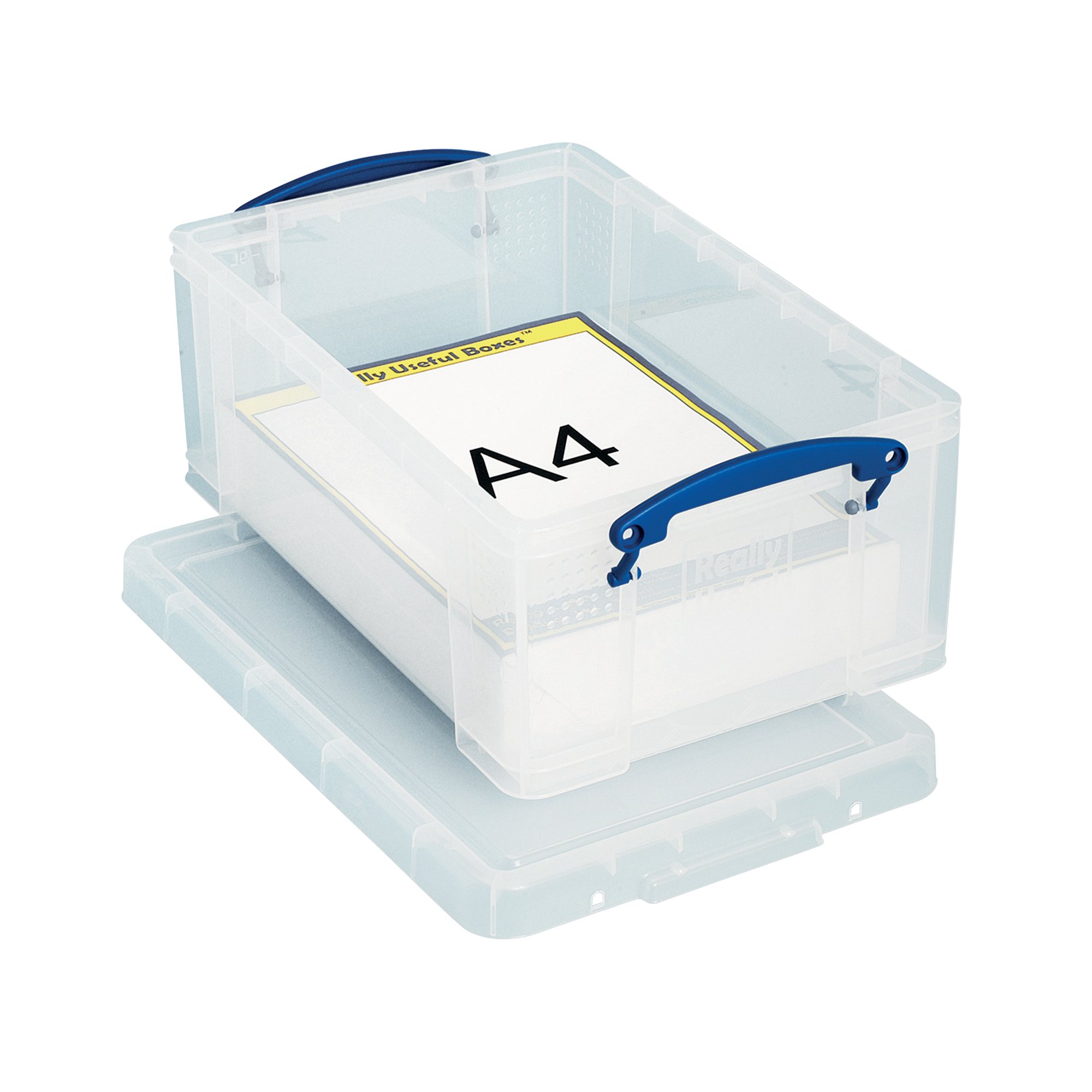 REALLY USEFUL 9L STORAGE BOX/LID CLR