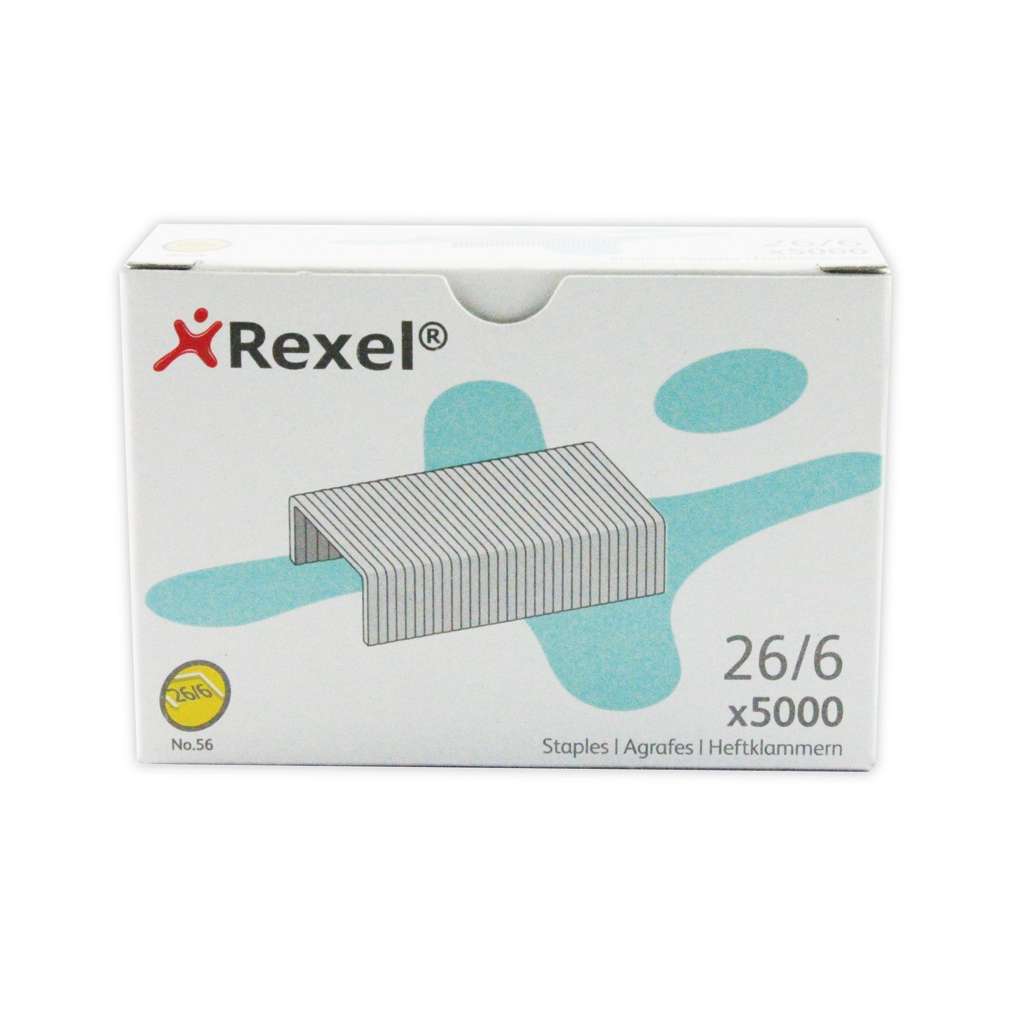 REXEL NO56 STAPLES METAL 6MM PK5000